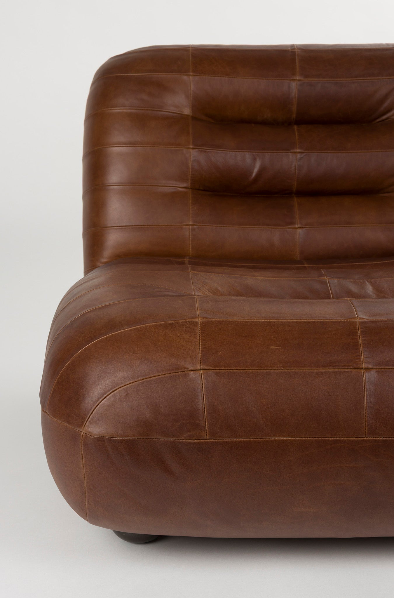 Wyatt Wax Leather Lounge Chair