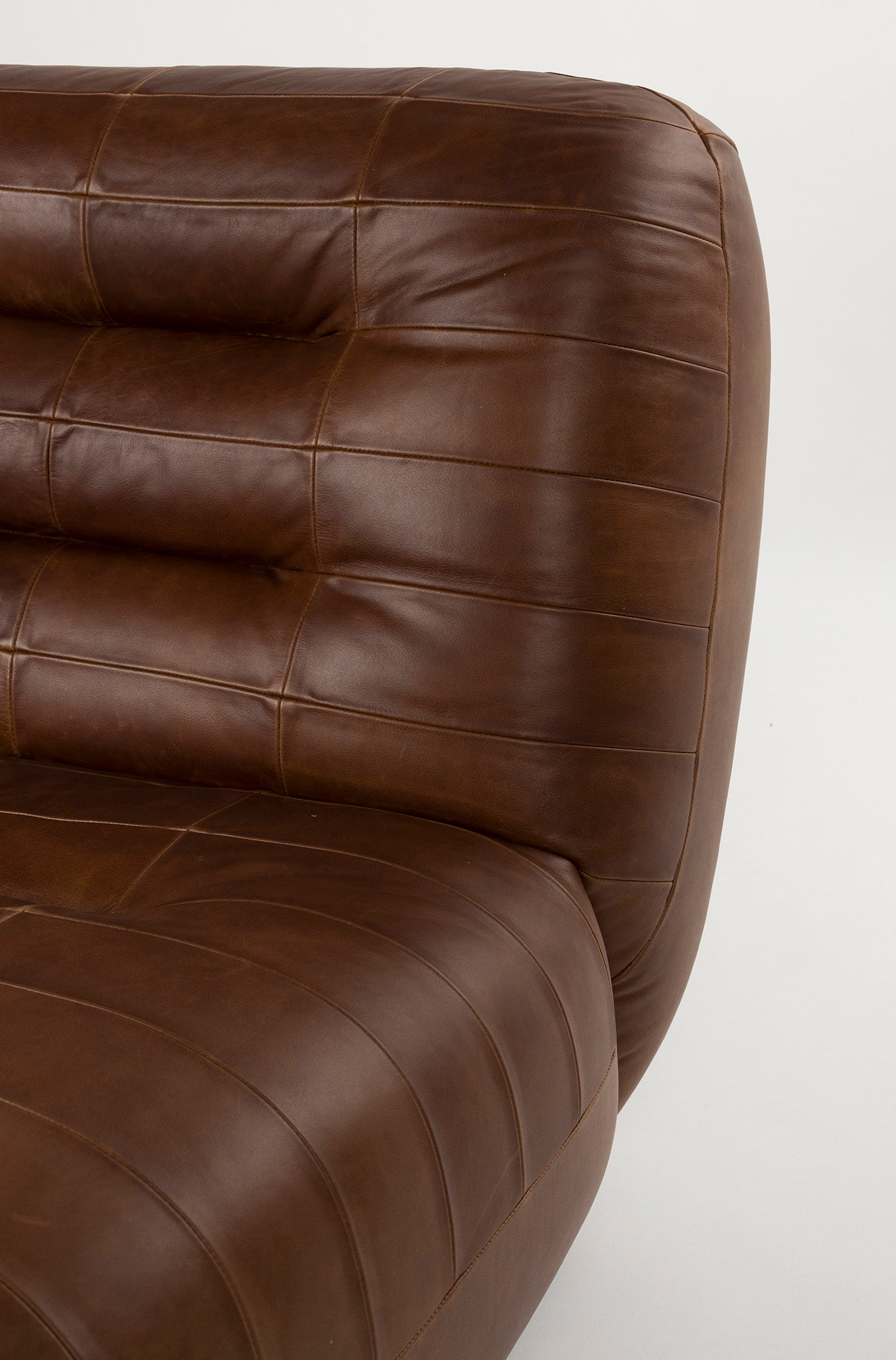Wyatt Wax Leather Lounge Chair