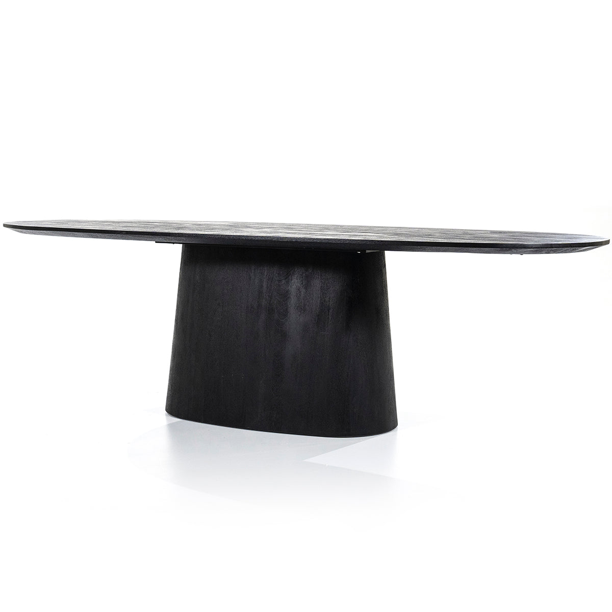 Aron Black Oval Dining Table 300cm (Display)