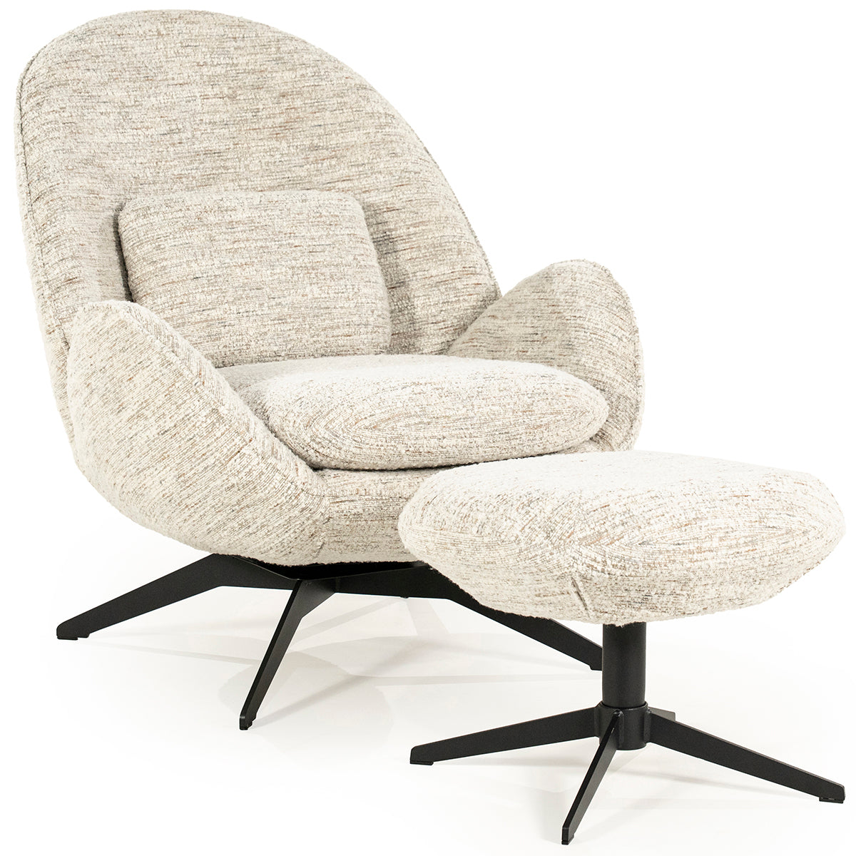 Ryan Zora Armchair with Footstool