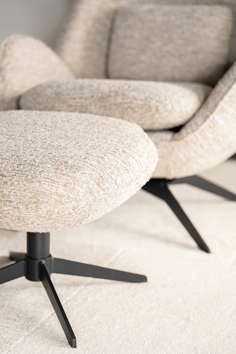 Ryan Zora Armchair with Footstool