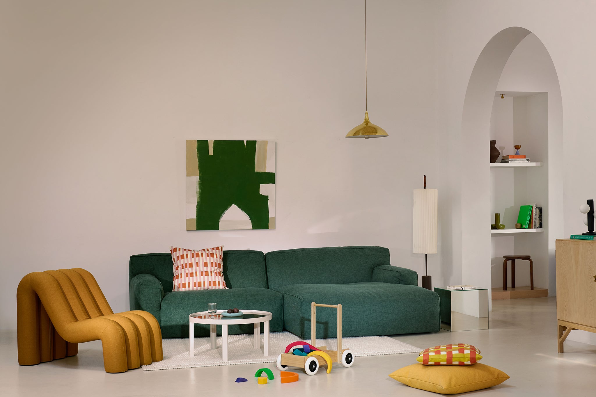 Clay Large Corner Longchair Sofa
