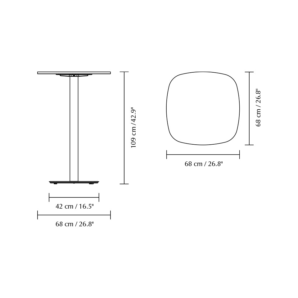 Gather Marble Bar Table