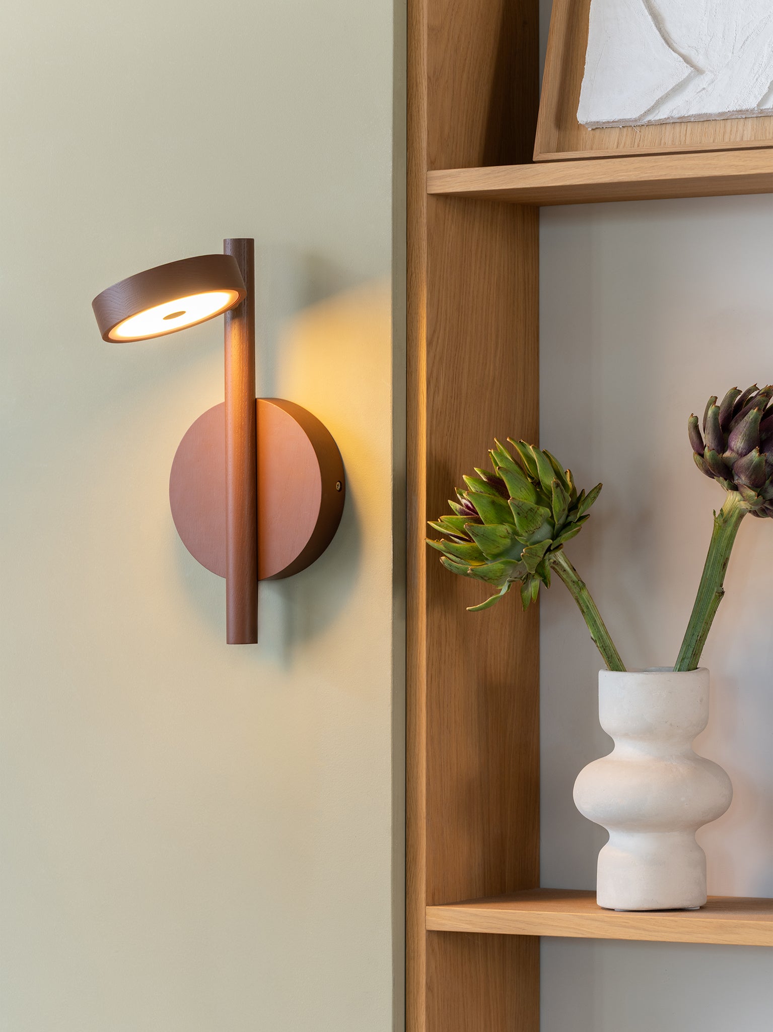 Okinawa Ash Wood Wall Lamp