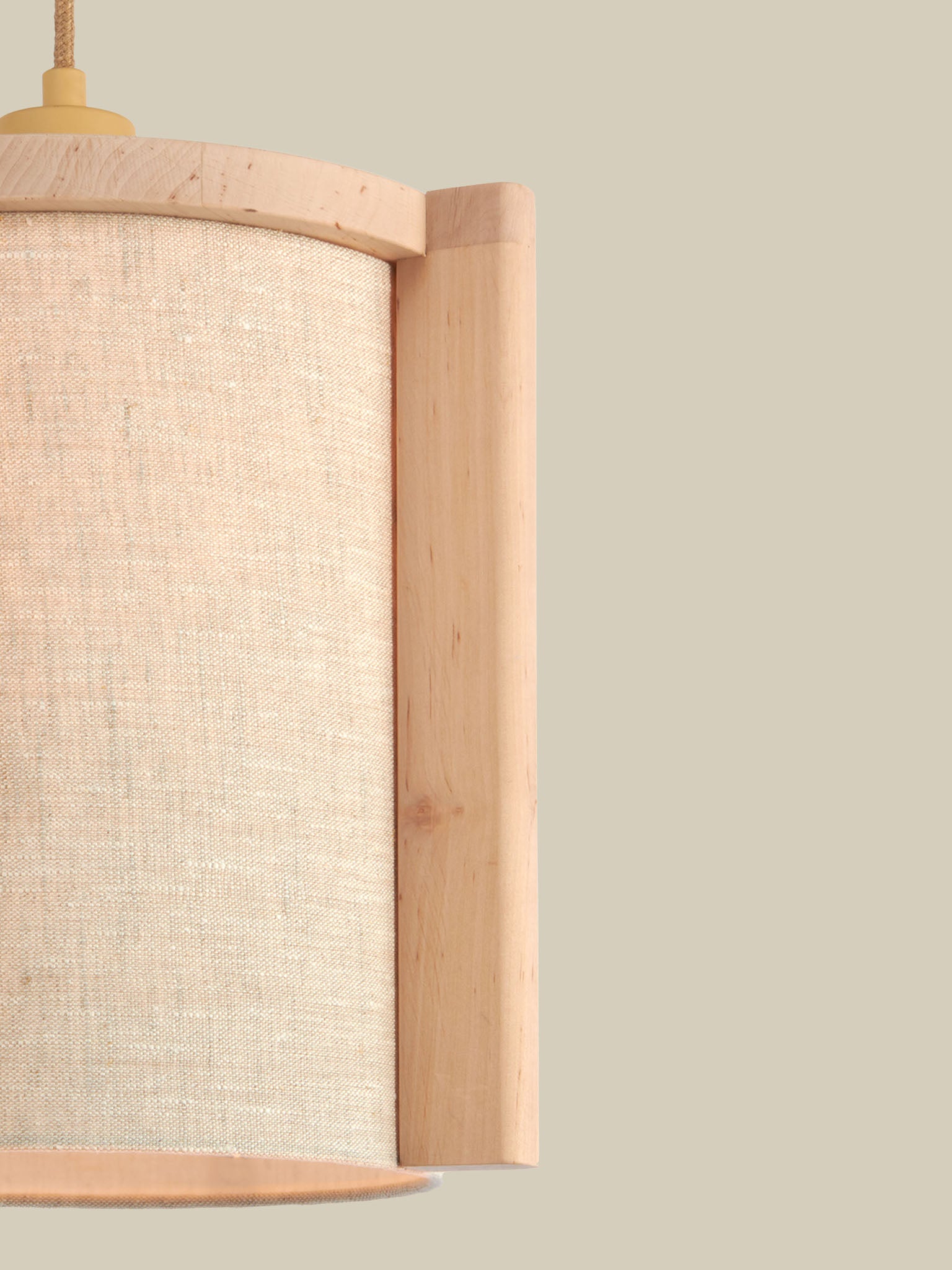 Corsica Beech Wood Hanging Lamp