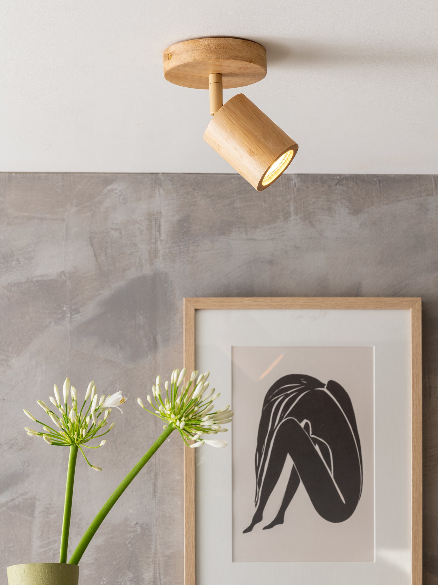 Java Bamboo Ceiling Lamp
