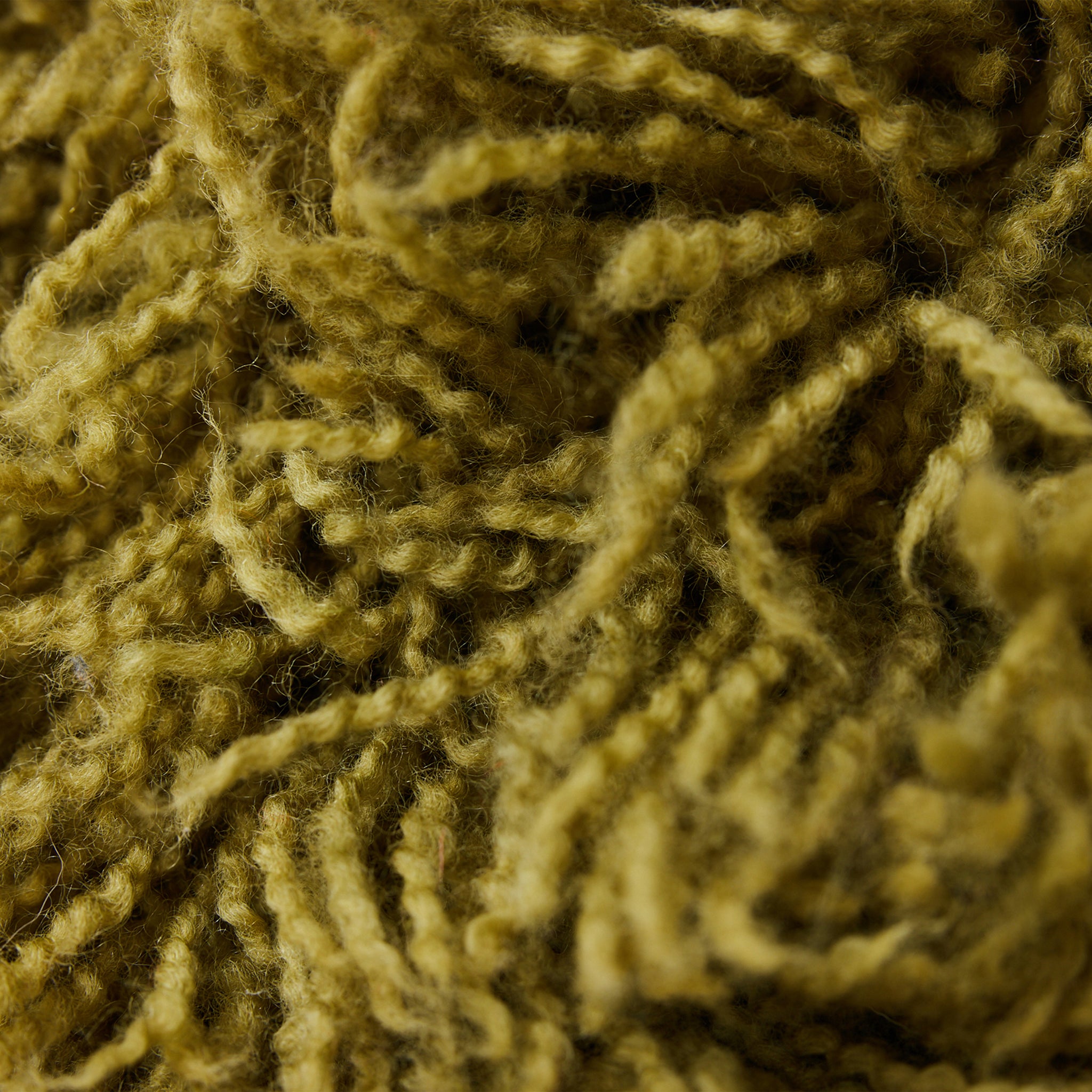 Fluffy Olive Cushion
