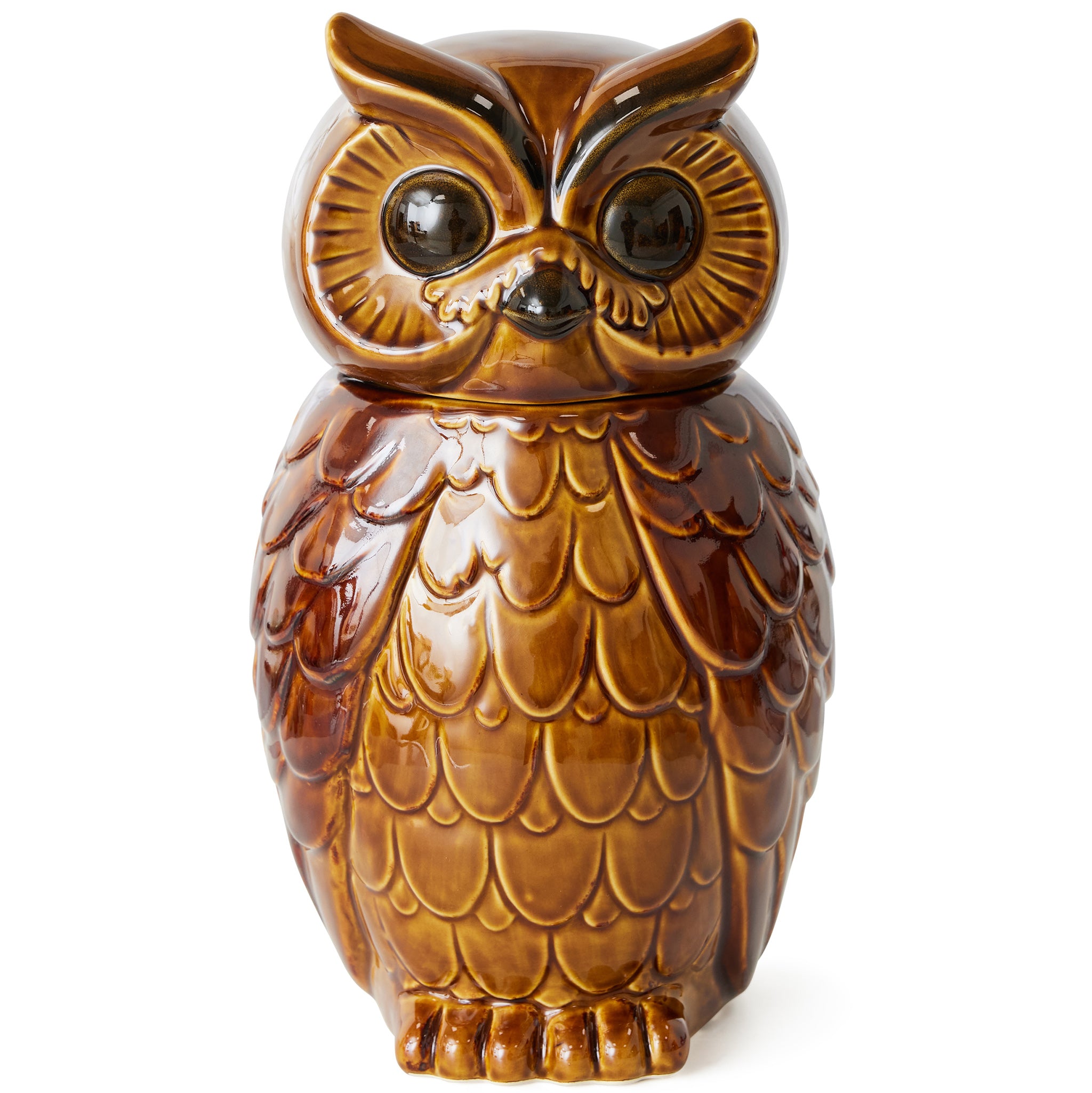 Owl Roasted Ceramic Jar