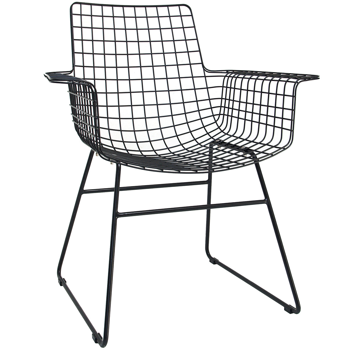Wire Chair with Armrest