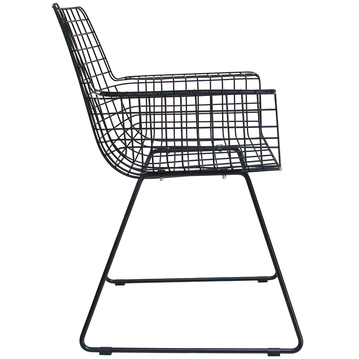 Wire Chair with Armrest