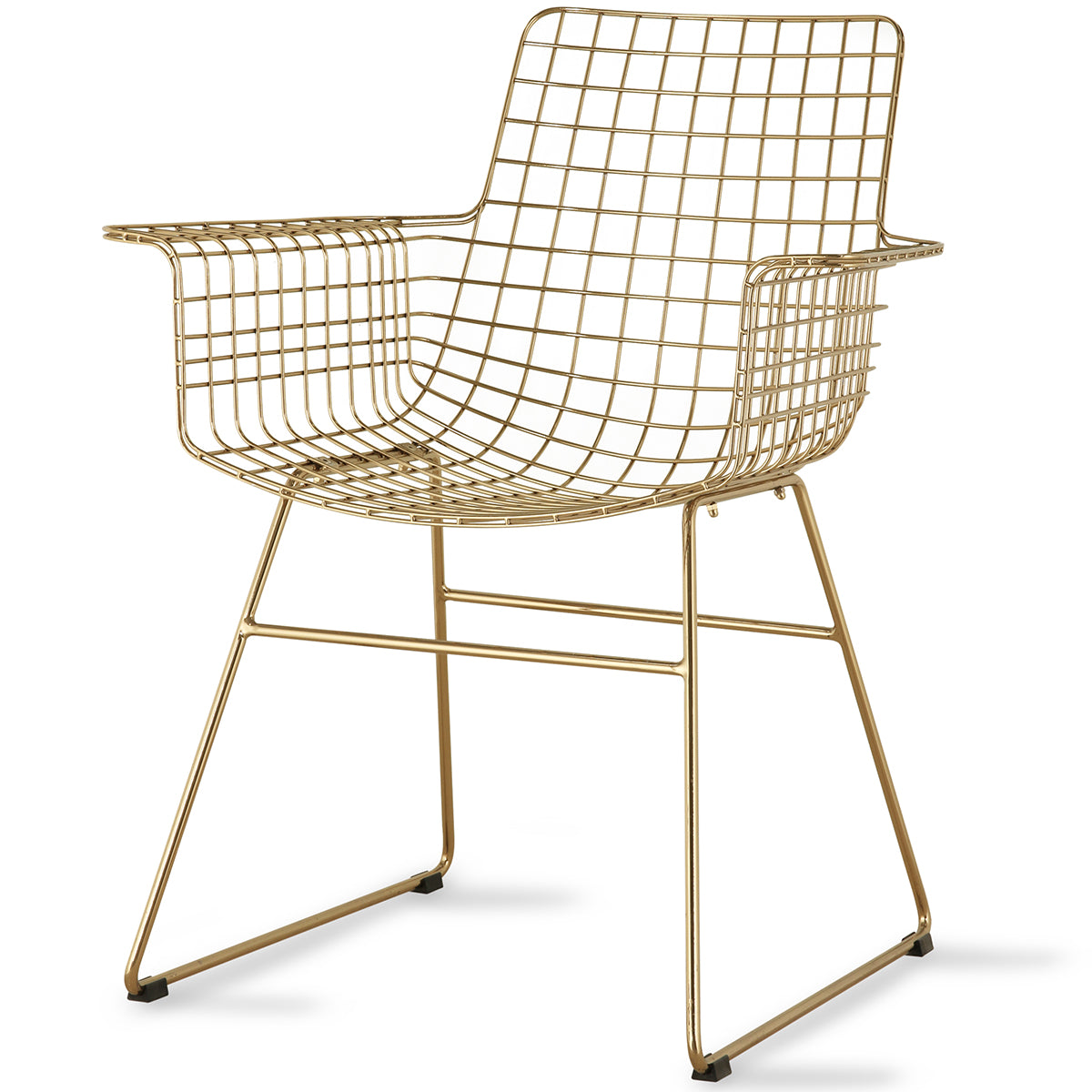 Wire Chair with Armrest
