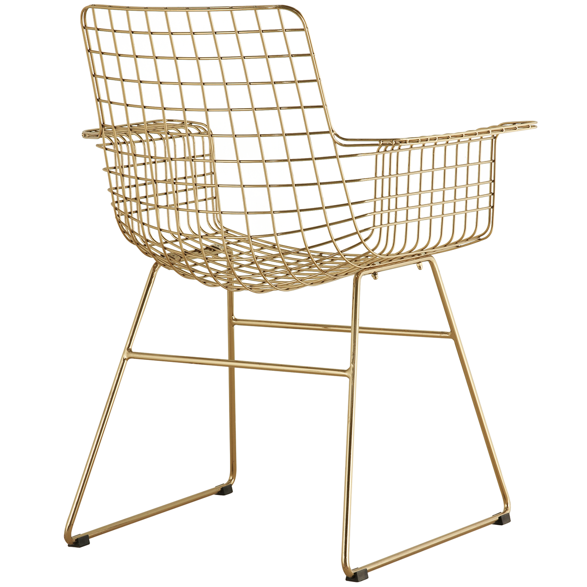 Wire Chair with Armrest