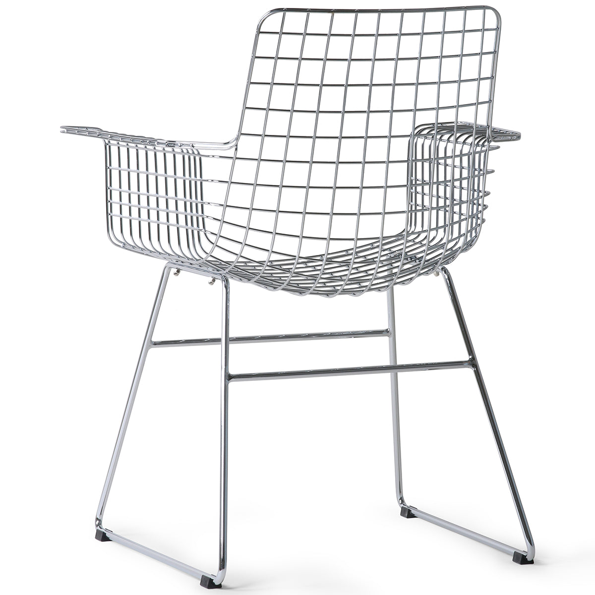 Wire Chair with Armrest