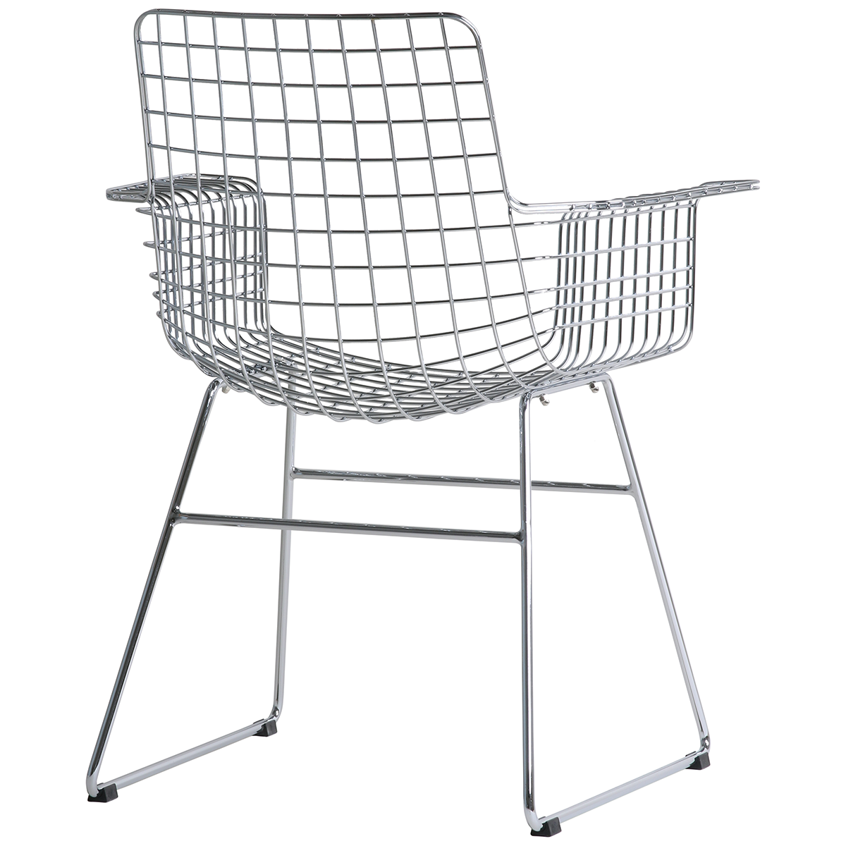 Wire Chair with Armrest