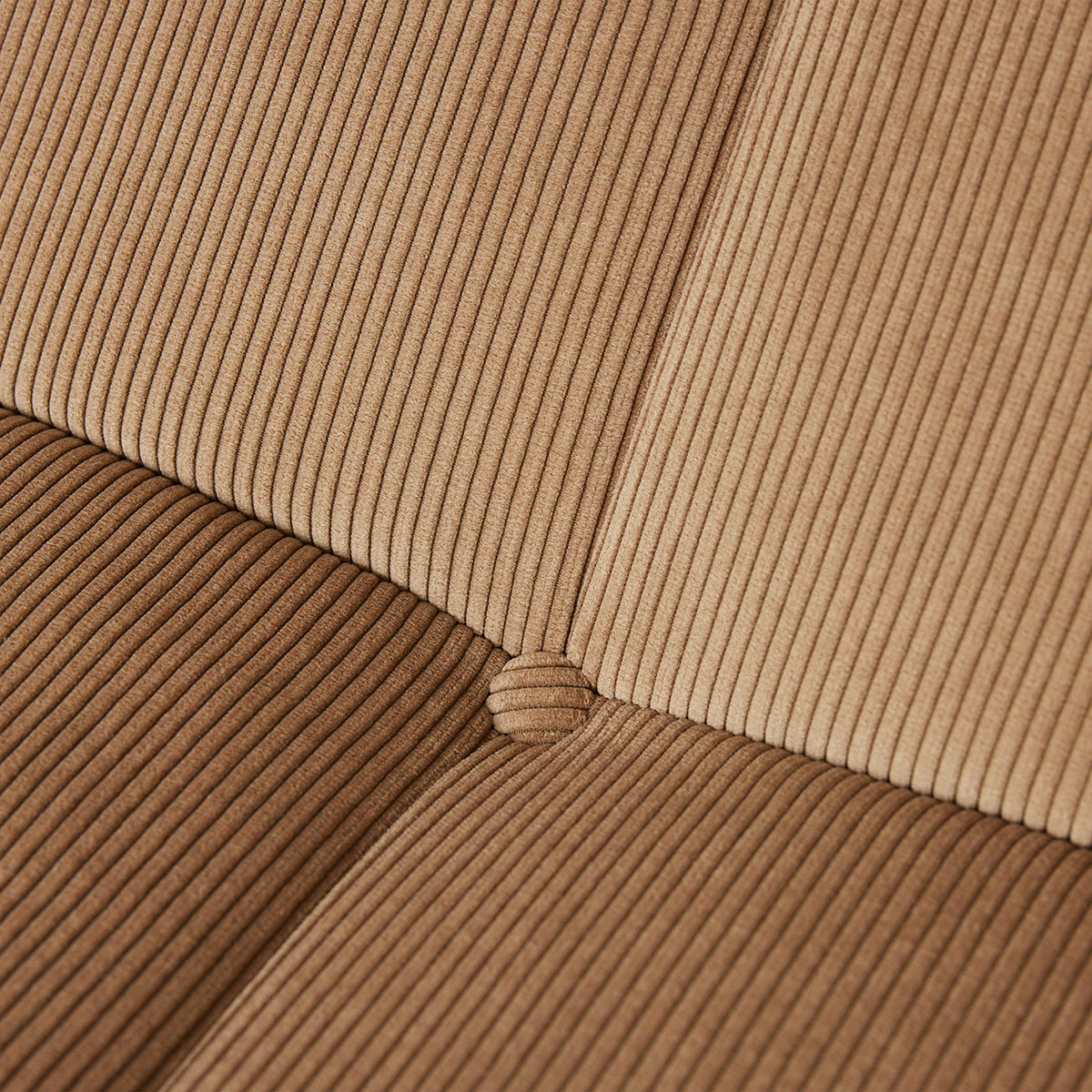 Lazy Brown Corduroy Rib Lounge Chair - WOO .Design