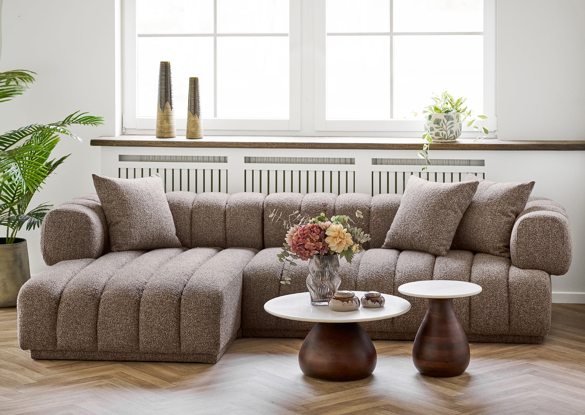 Aurora Brown Lounge Sofa