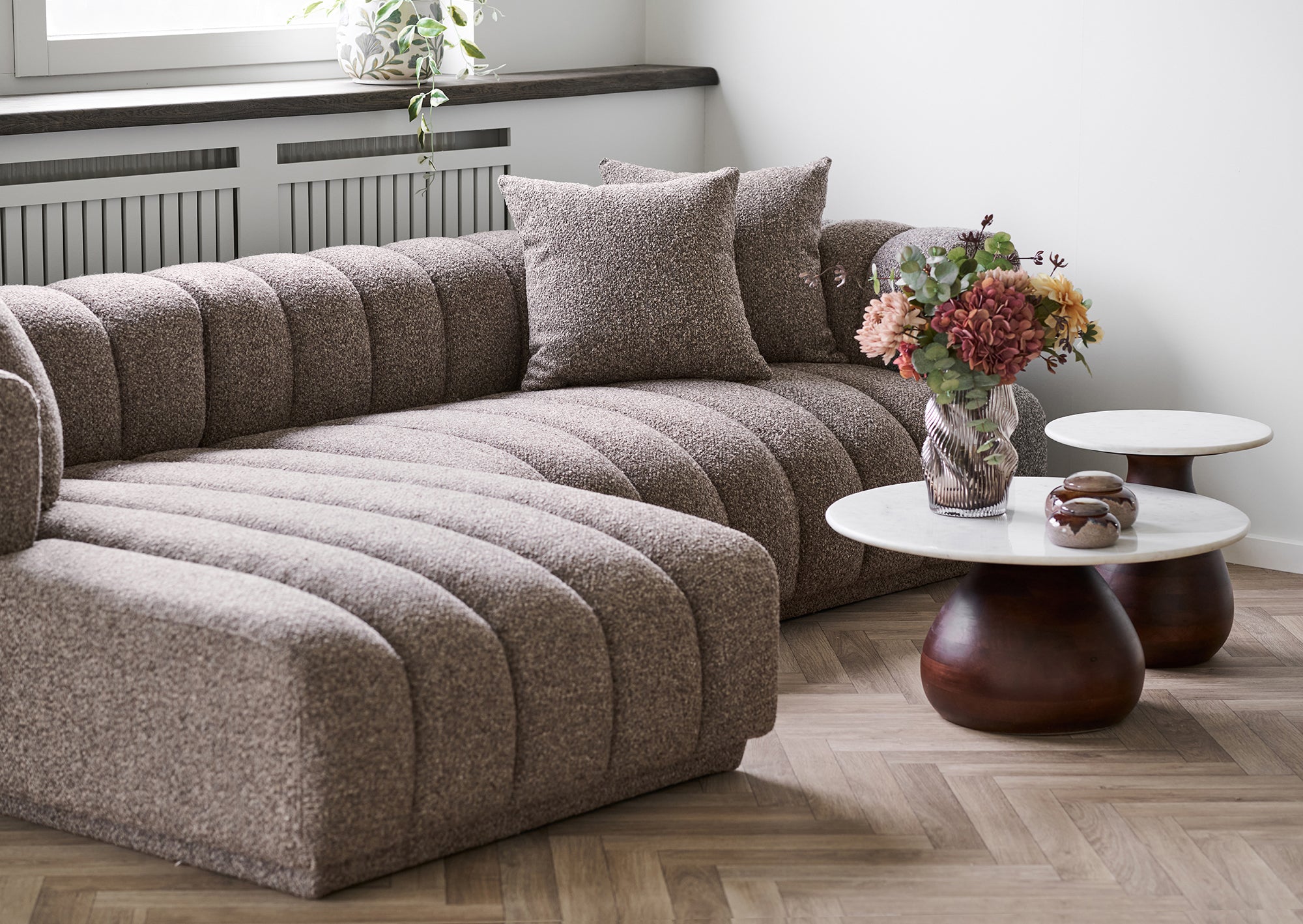 Aurora Brown Lounge Sofa