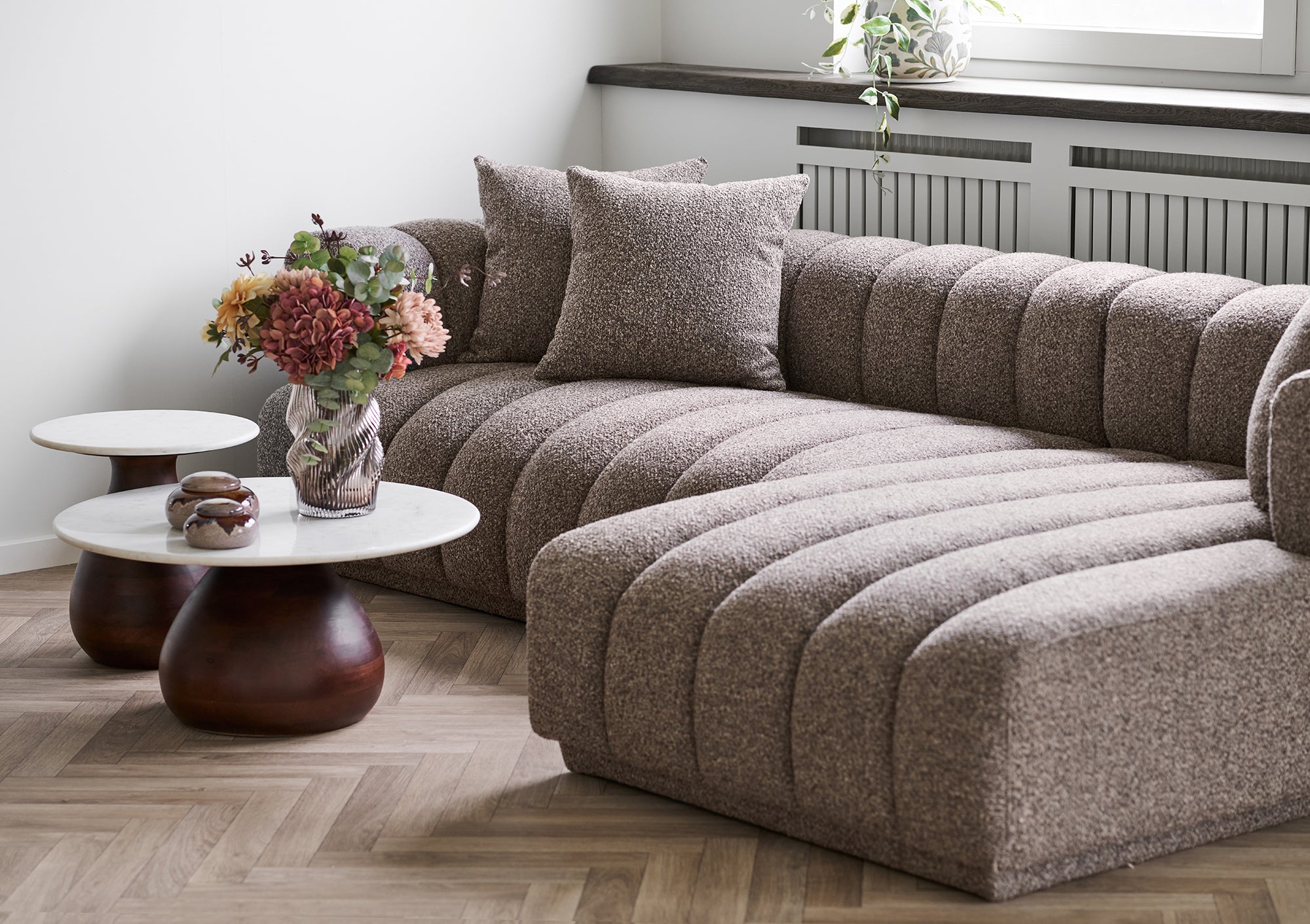 Aurora Brown Lounge Sofa