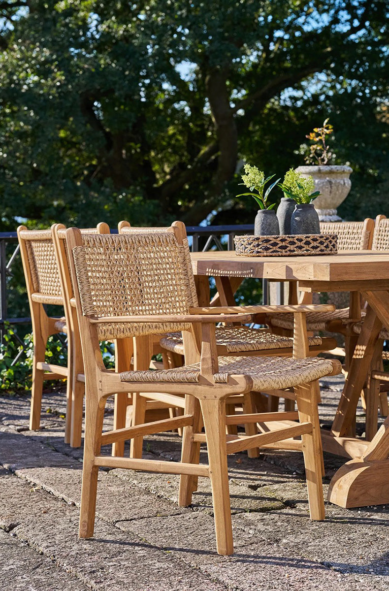 Derby Teak Wood Dining Chair with Armrest