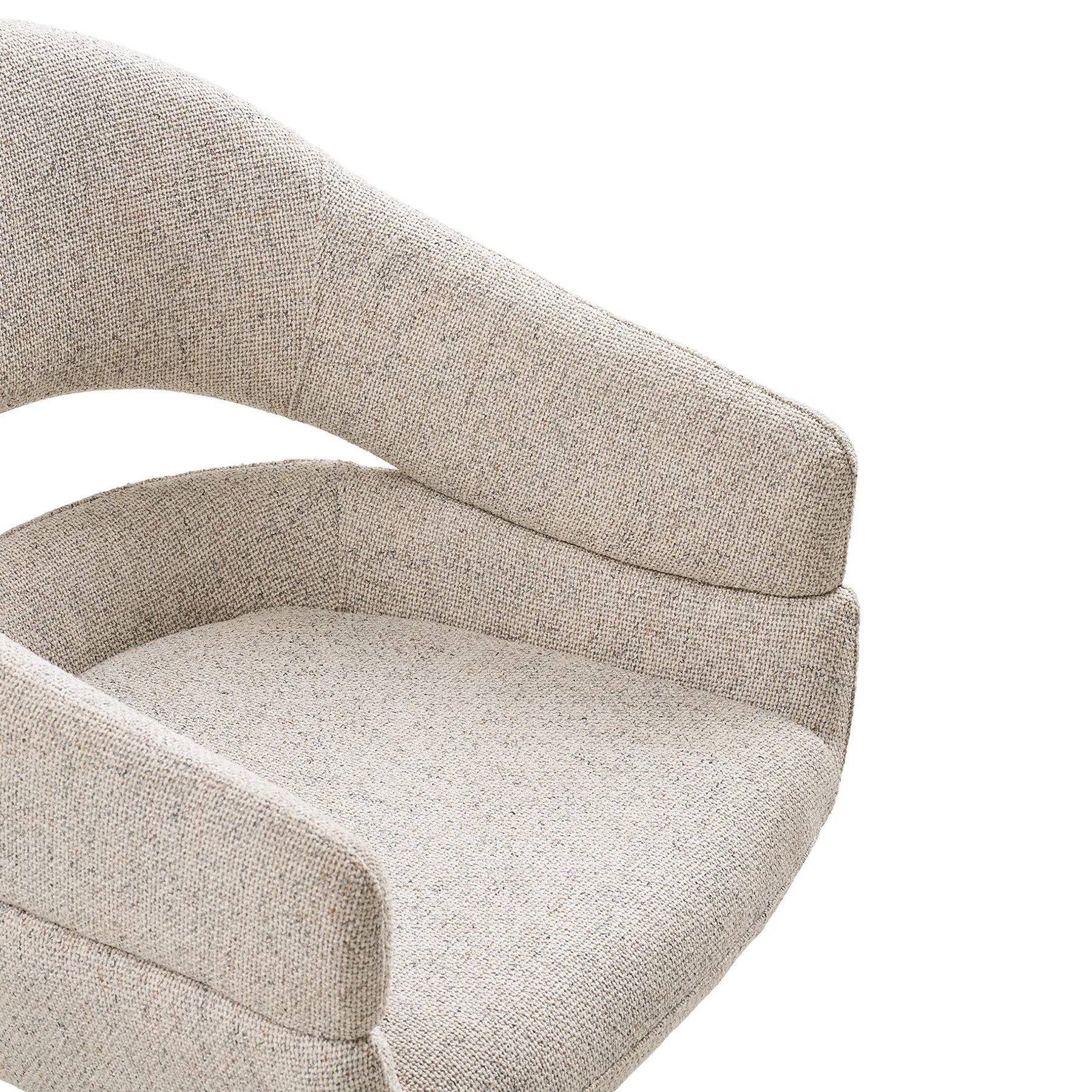Dove Swivel Dining Chair with Steel Legs