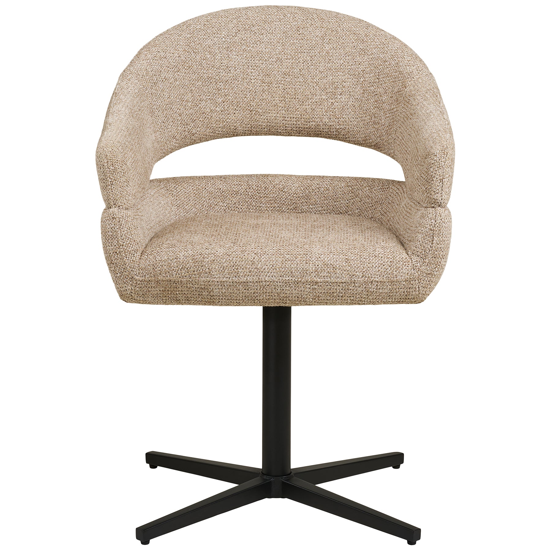 Dove Swivel Dining Chair with Steel Legs