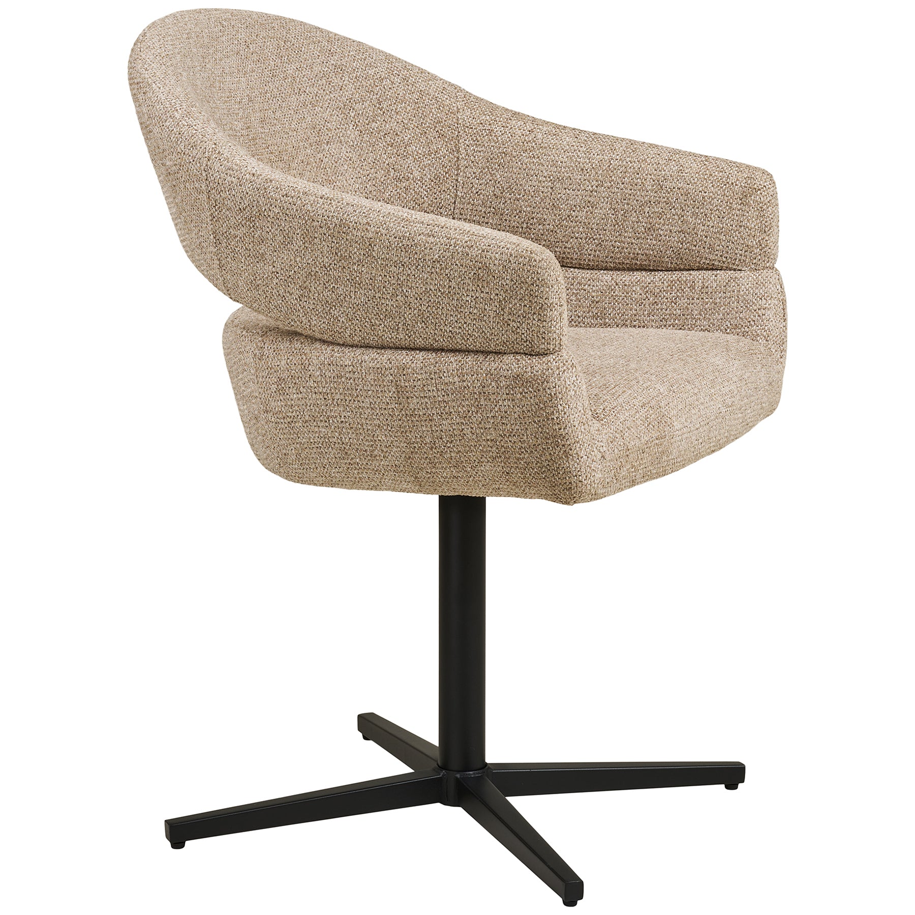 Dove Swivel Dining Chair with Steel Legs