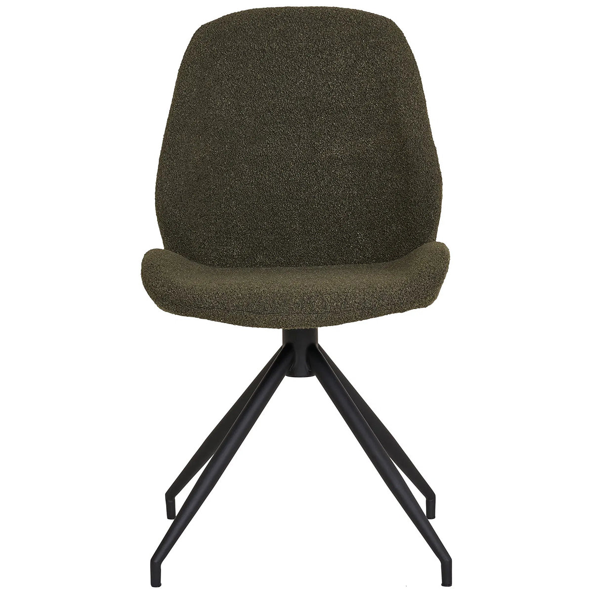 Monte Carlo Boucle Swivel Dining Chair