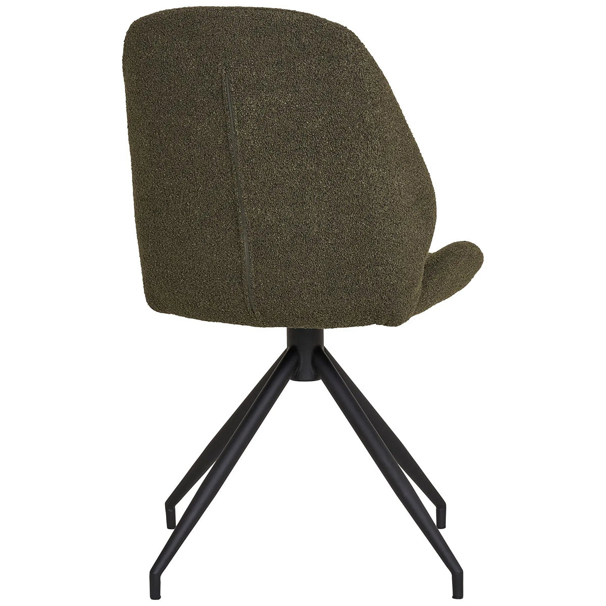 Monte Carlo Boucle Swivel Dining Chair