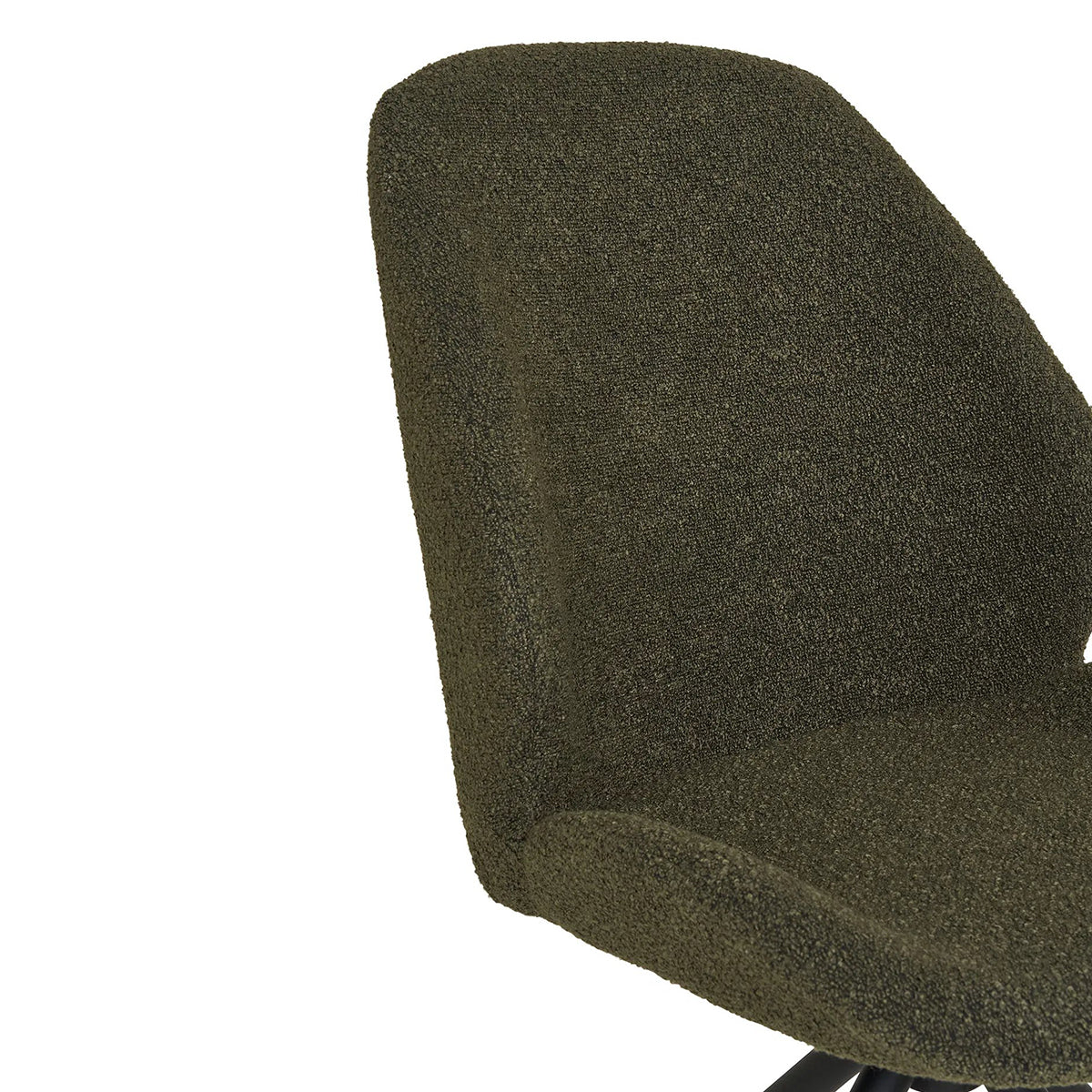 Monte Carlo Boucle Swivel Dining Chair