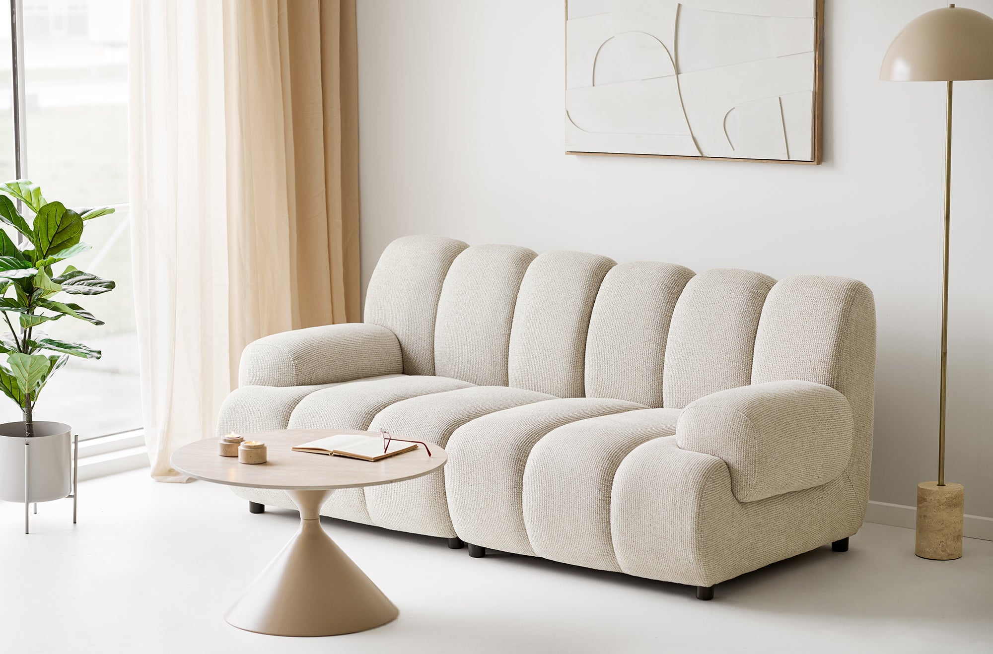 Taza Sand 2.5 Seater Modular Sofa