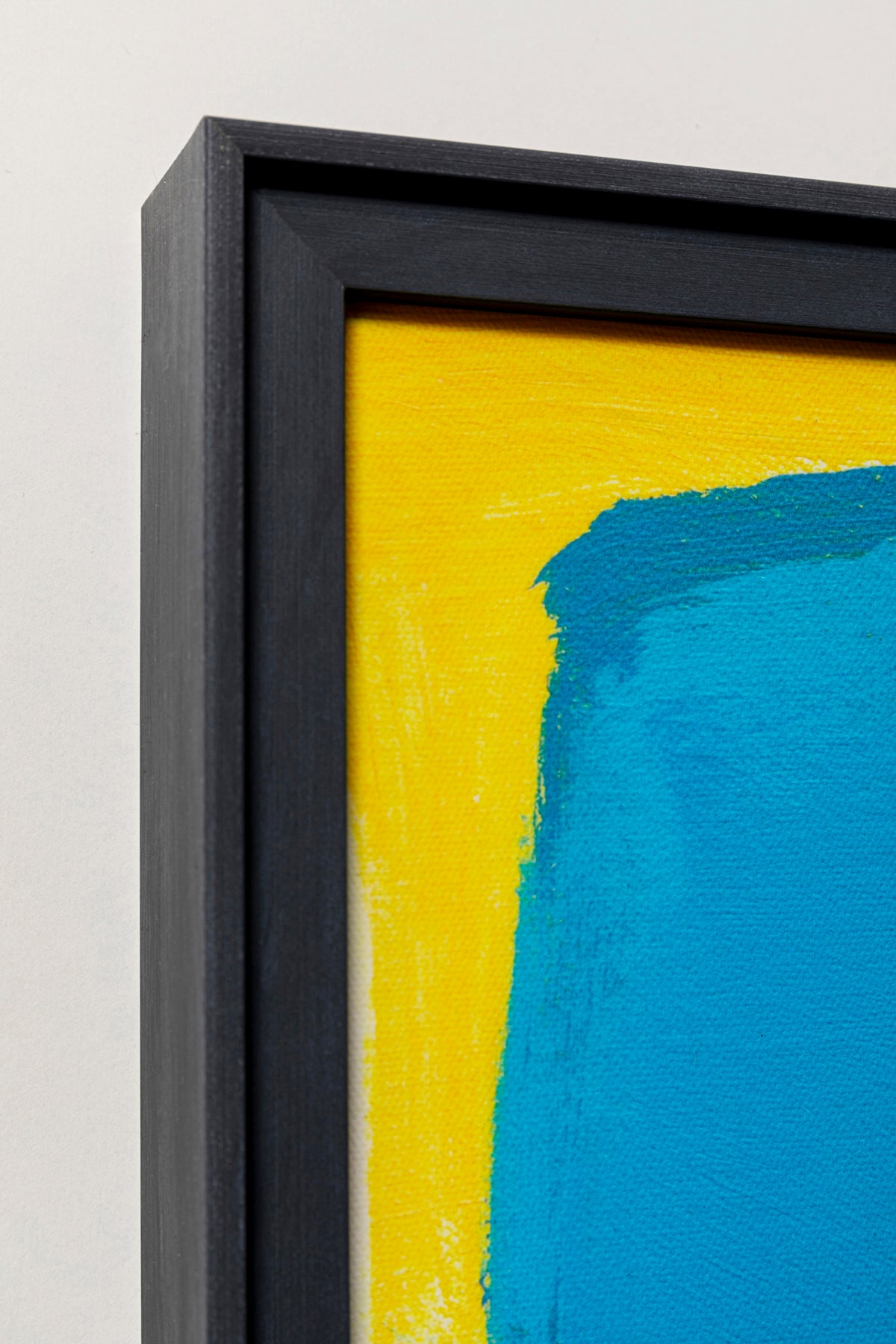 Abstract Blue High Gloss Framed Picture