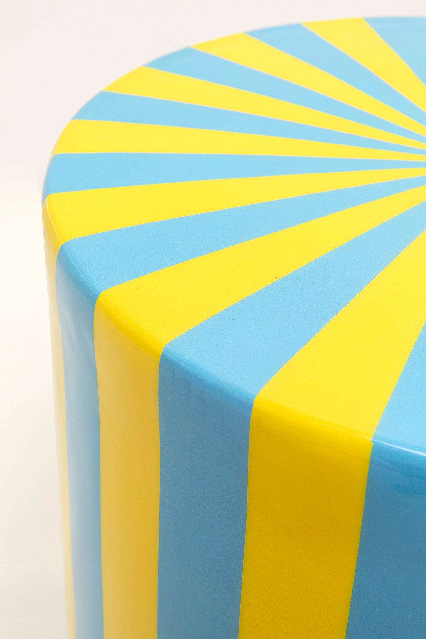 Candy Blue Stripes Side Table