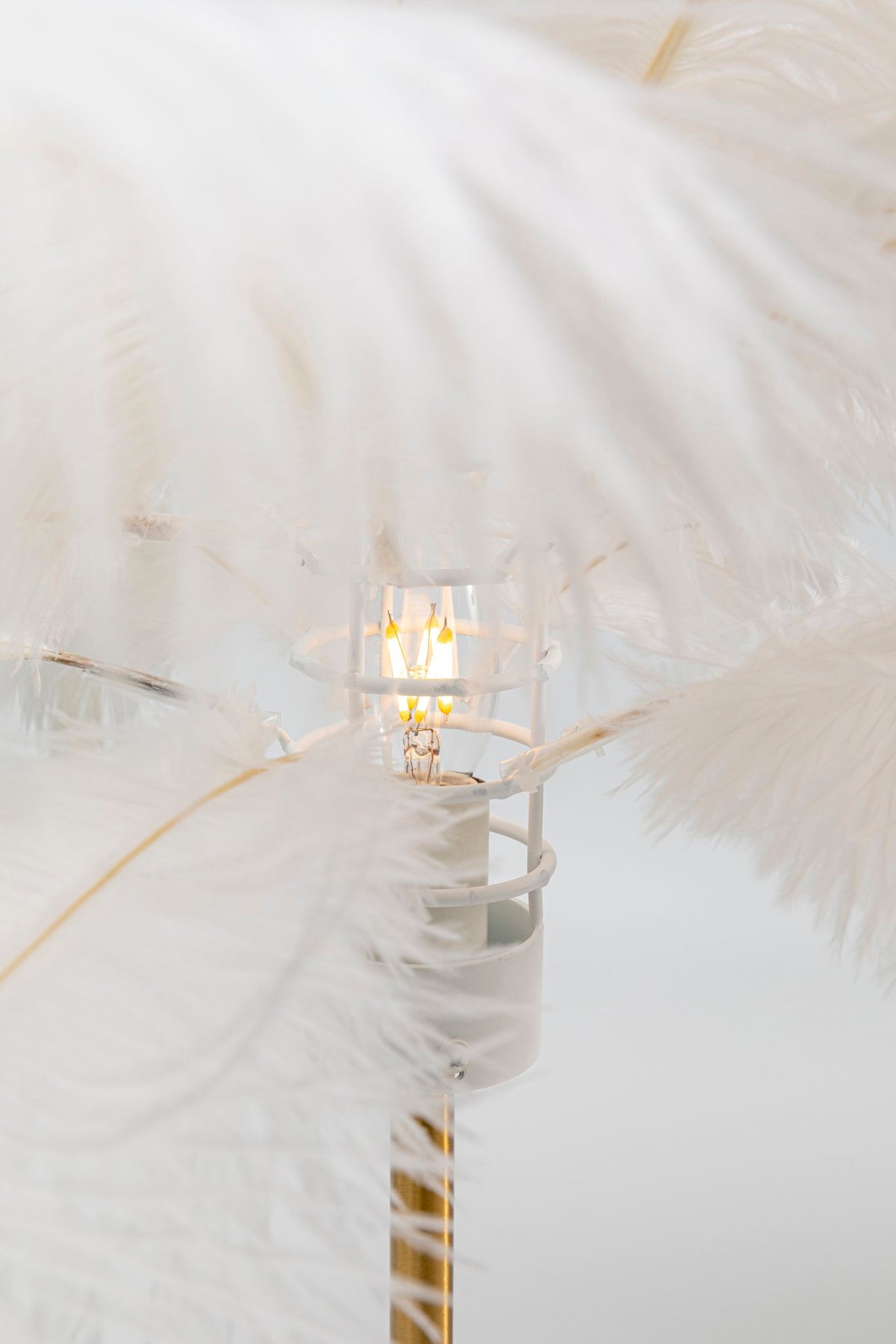 Feather Palm Table Lamp