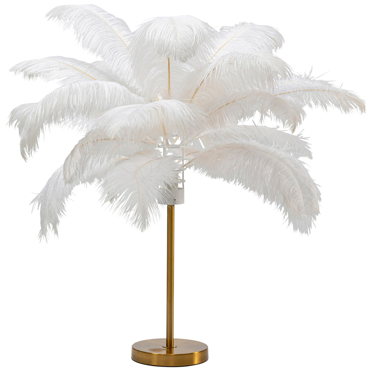 Feather Palm Table Lamp