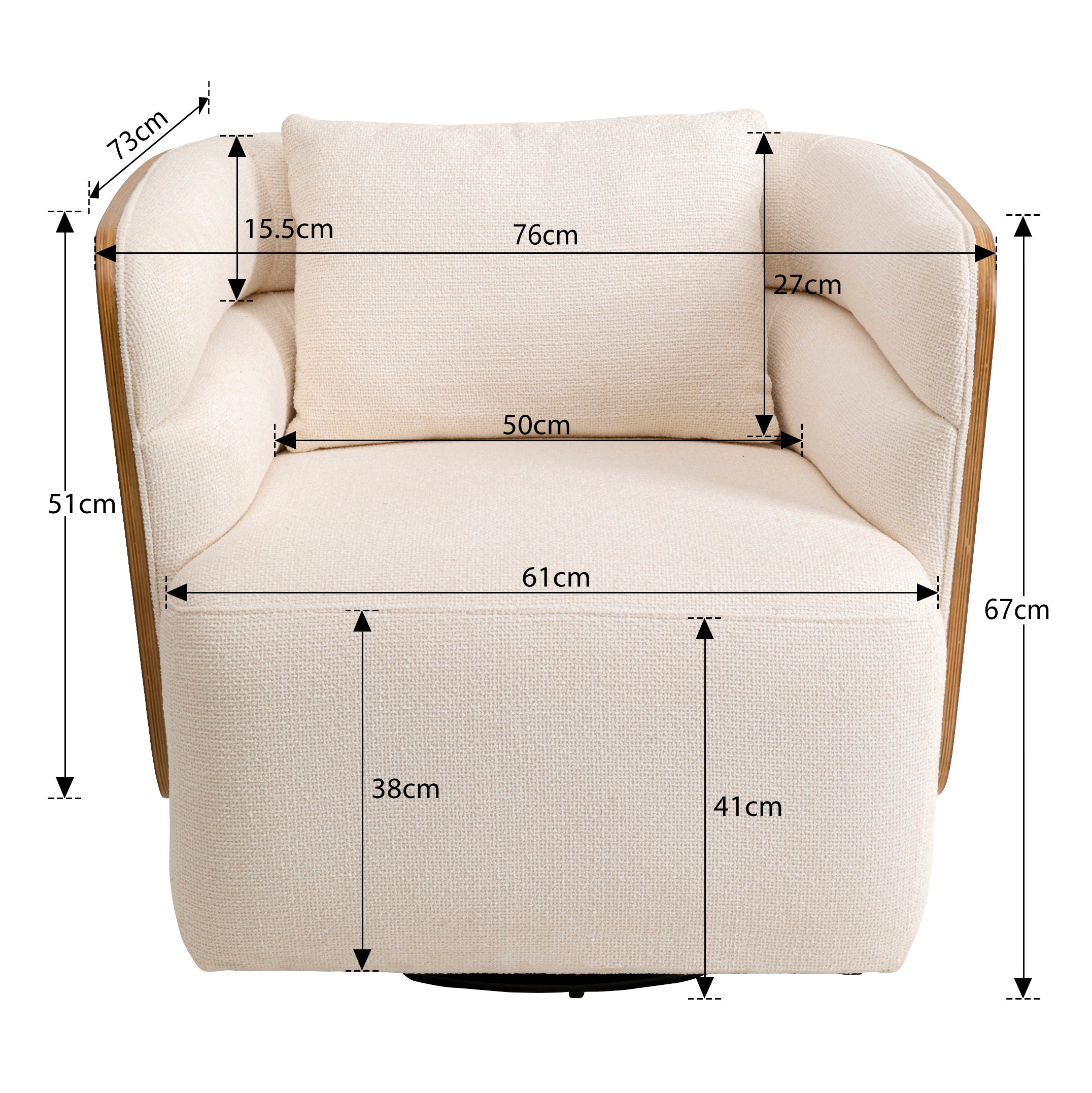Marc Swivel Armchair
