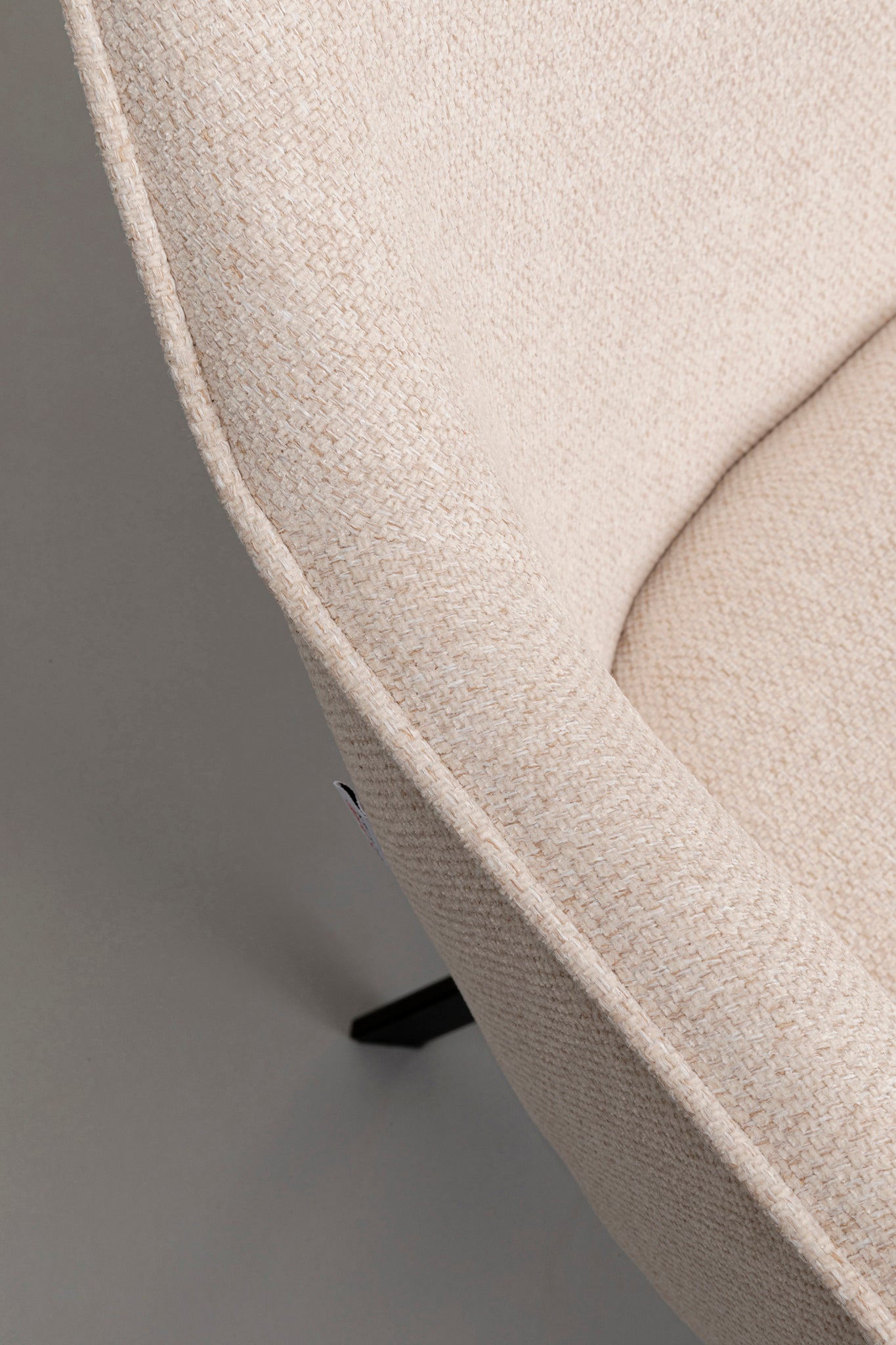 Modino Cream Swivel Chair with Armrest
