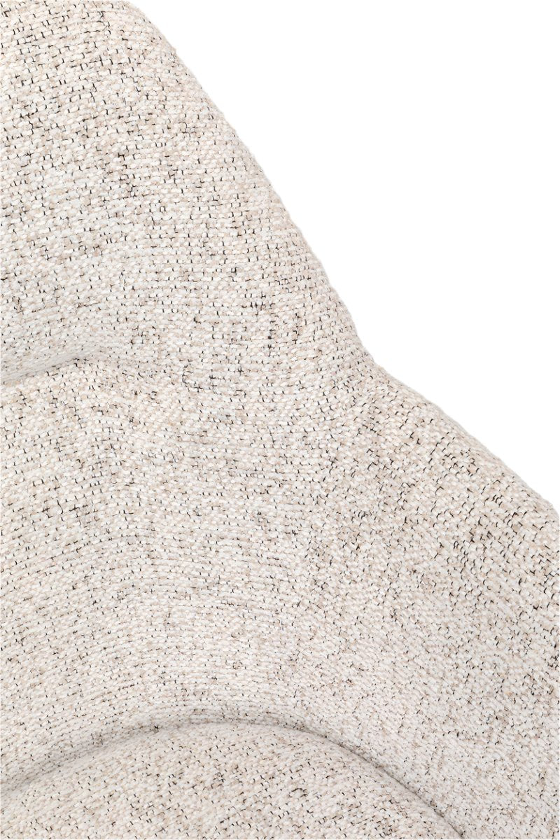 Olivia White Swivel Chair