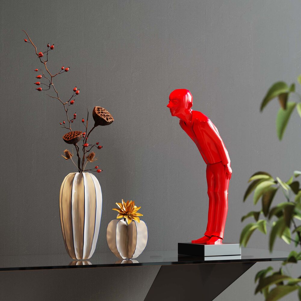 Welcome Guest Red Small Deco Figurine