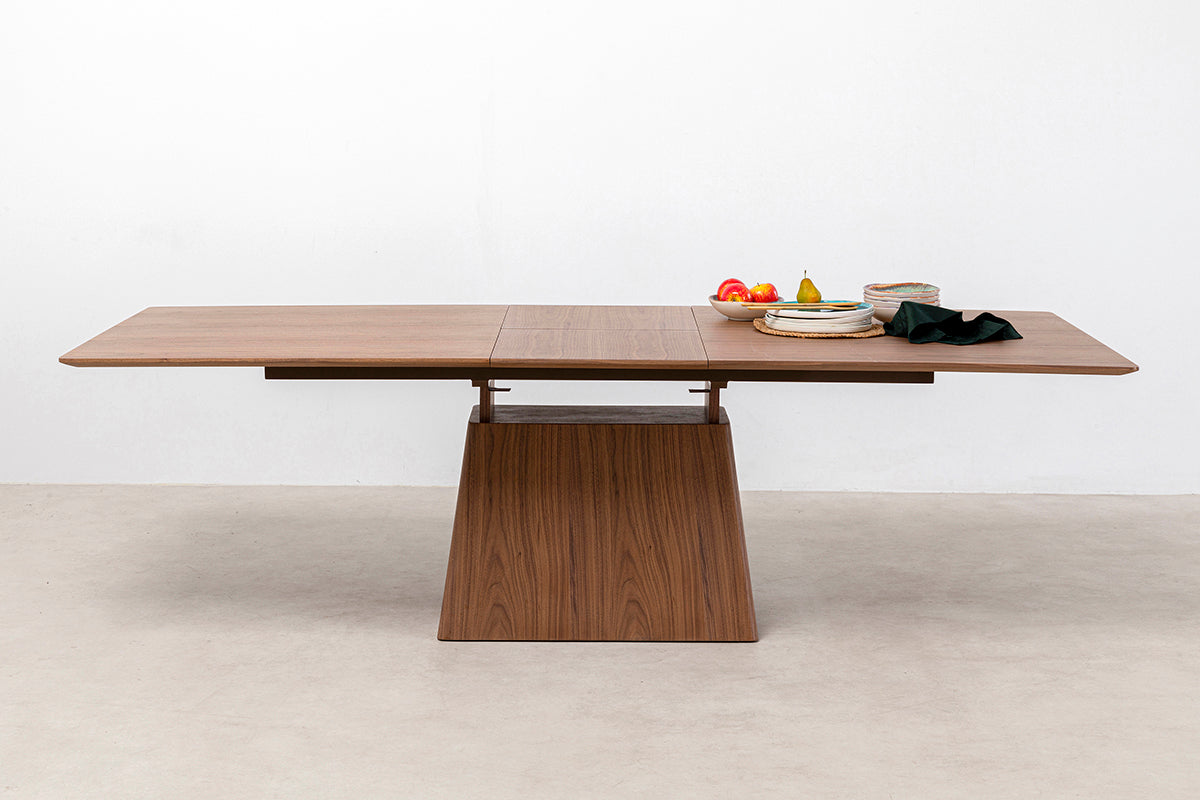 Benvenuto Walnut Rectangular Extendable Table