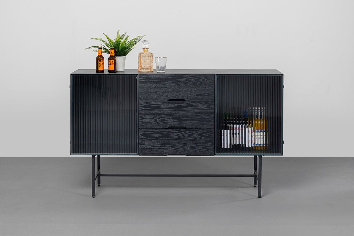 San Diego Black Drawers Sideboard (Display)