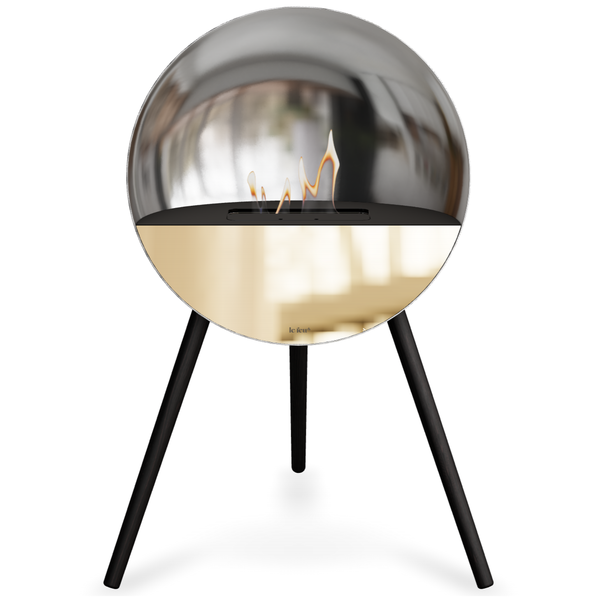 Eye Silver Bio Fireplace