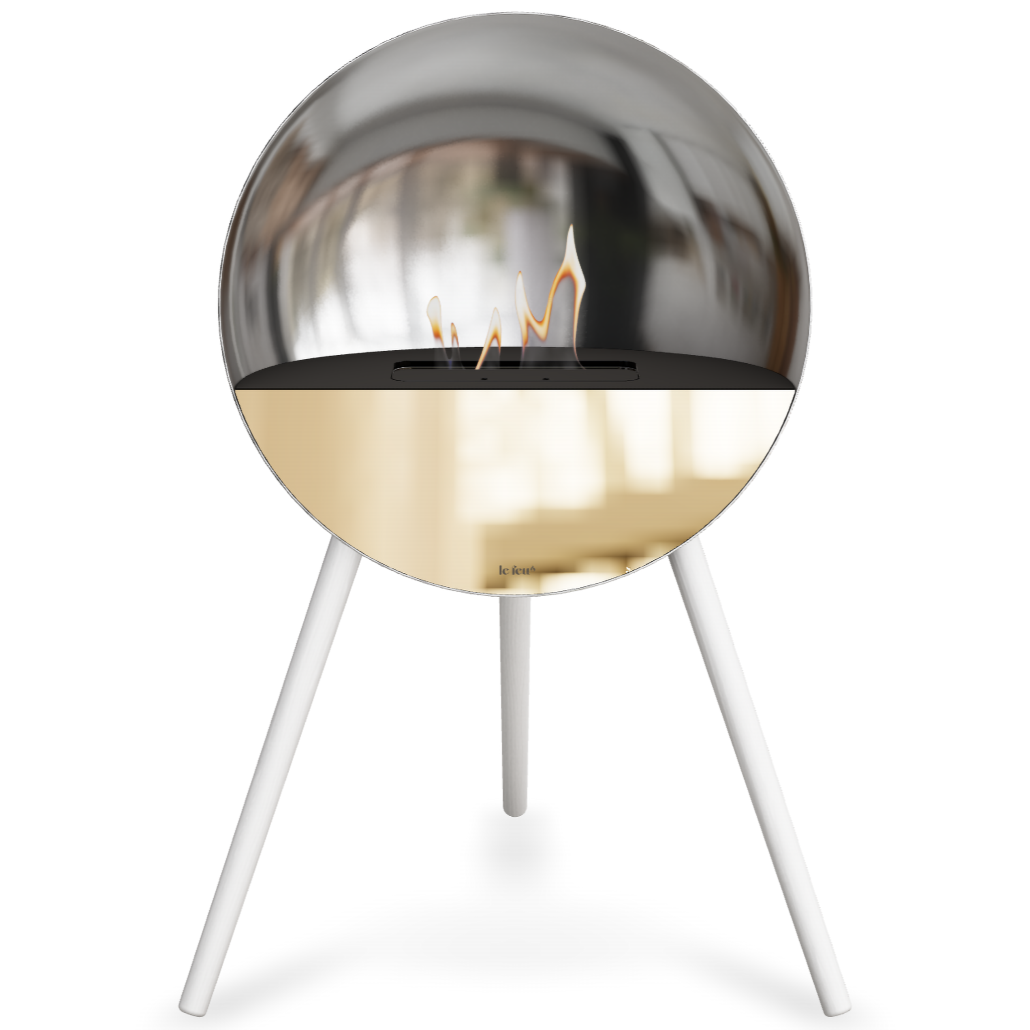 Eye Silver Bio Fireplace