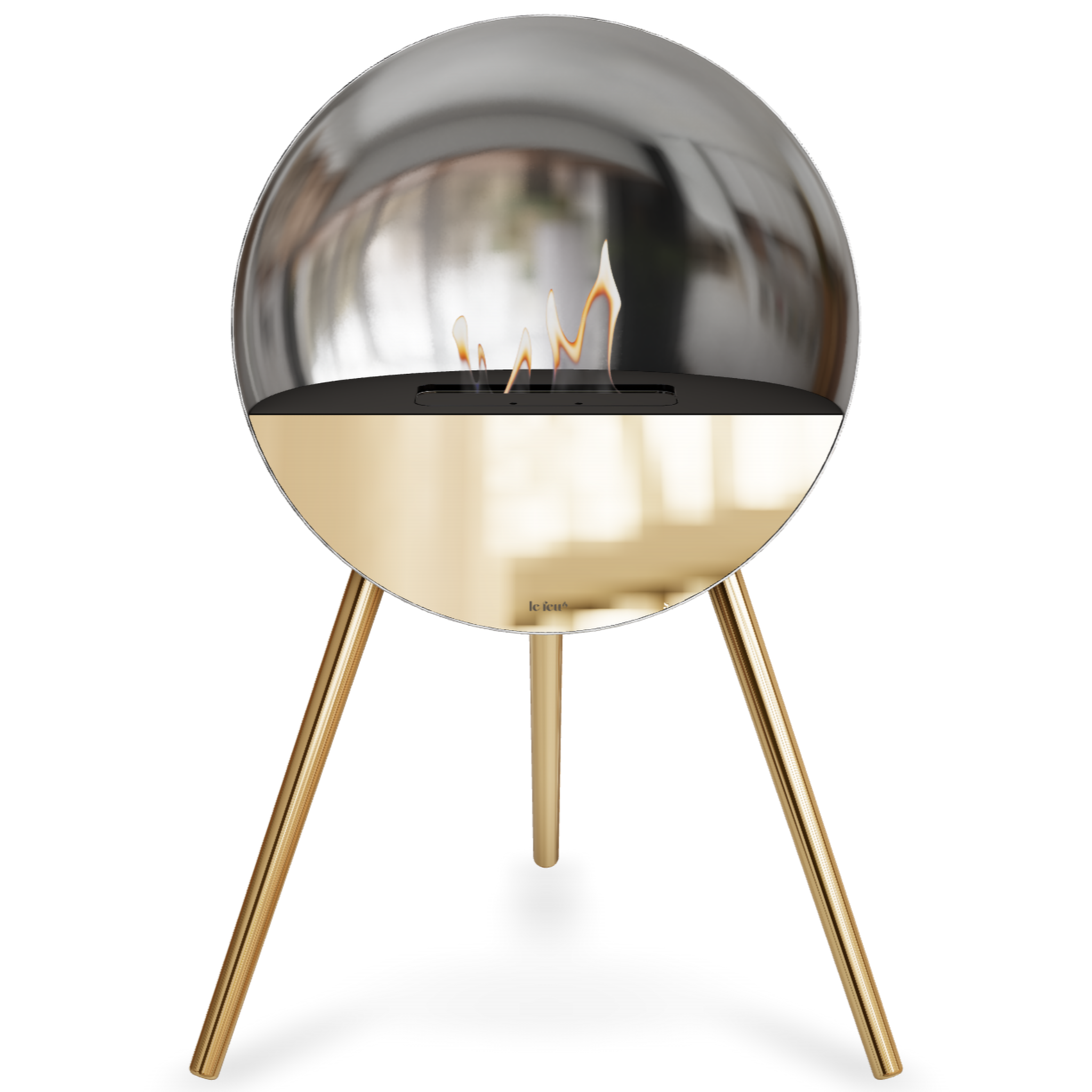 Eye Silver Bio Fireplace