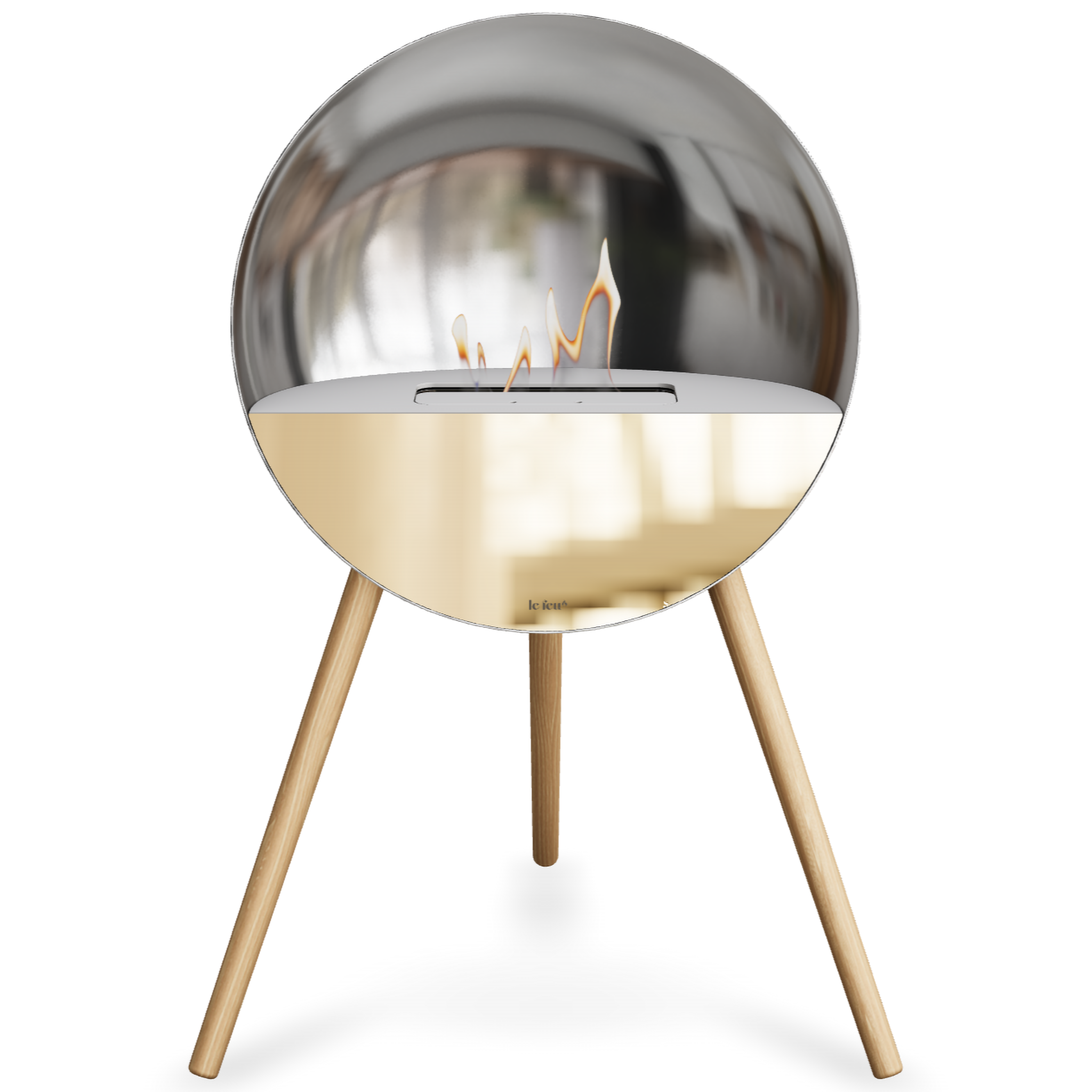 Eye Silver Bio Fireplace