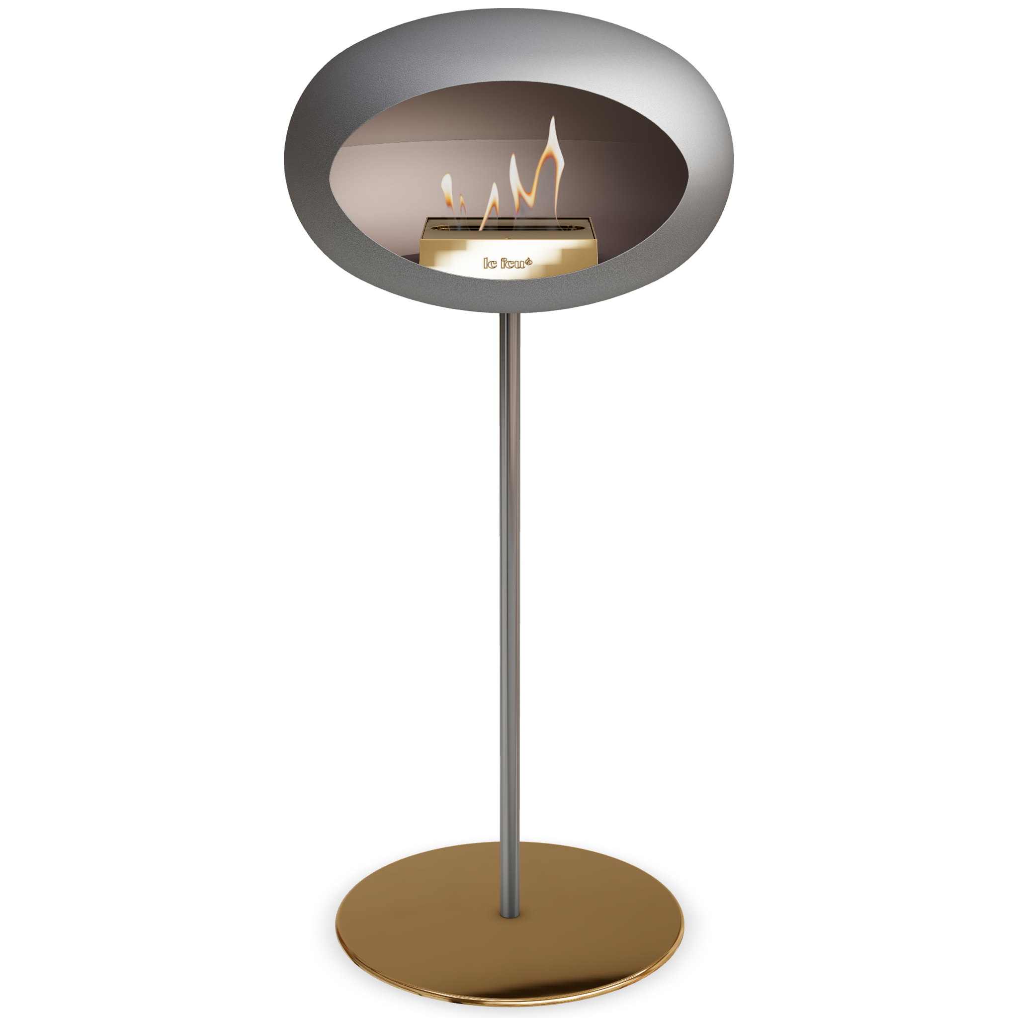 Ground Steel High Nickel Bio Fireplace