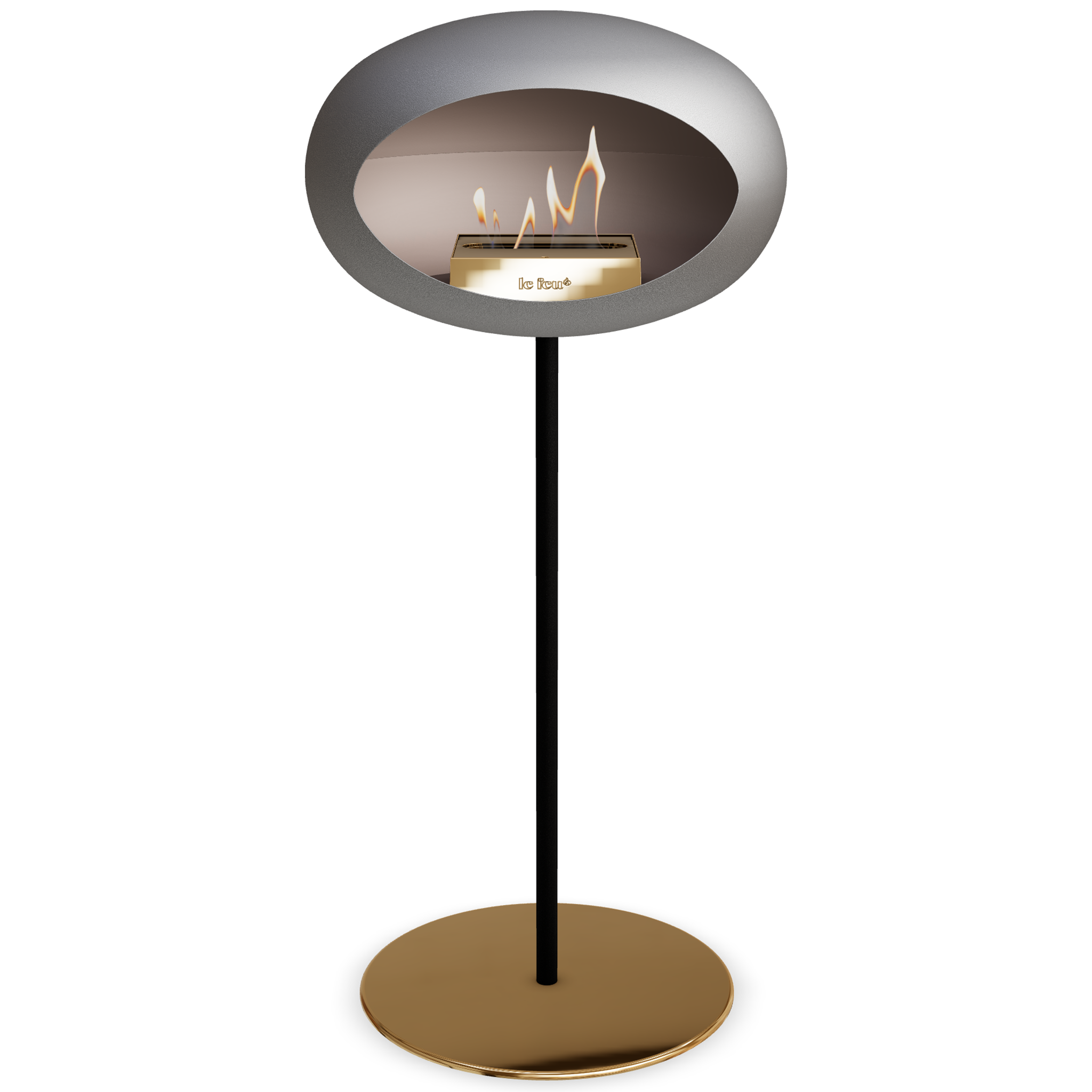 Ground Steel High Nickel Bio Fireplace