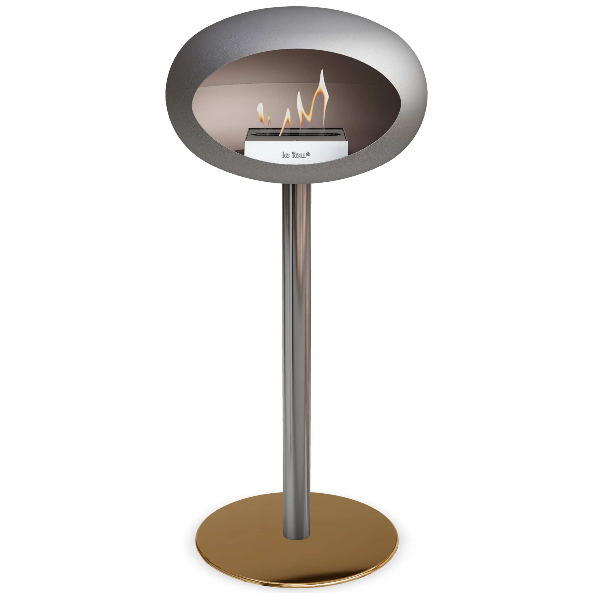 Ground Steel High Nickel Bio Fireplace
