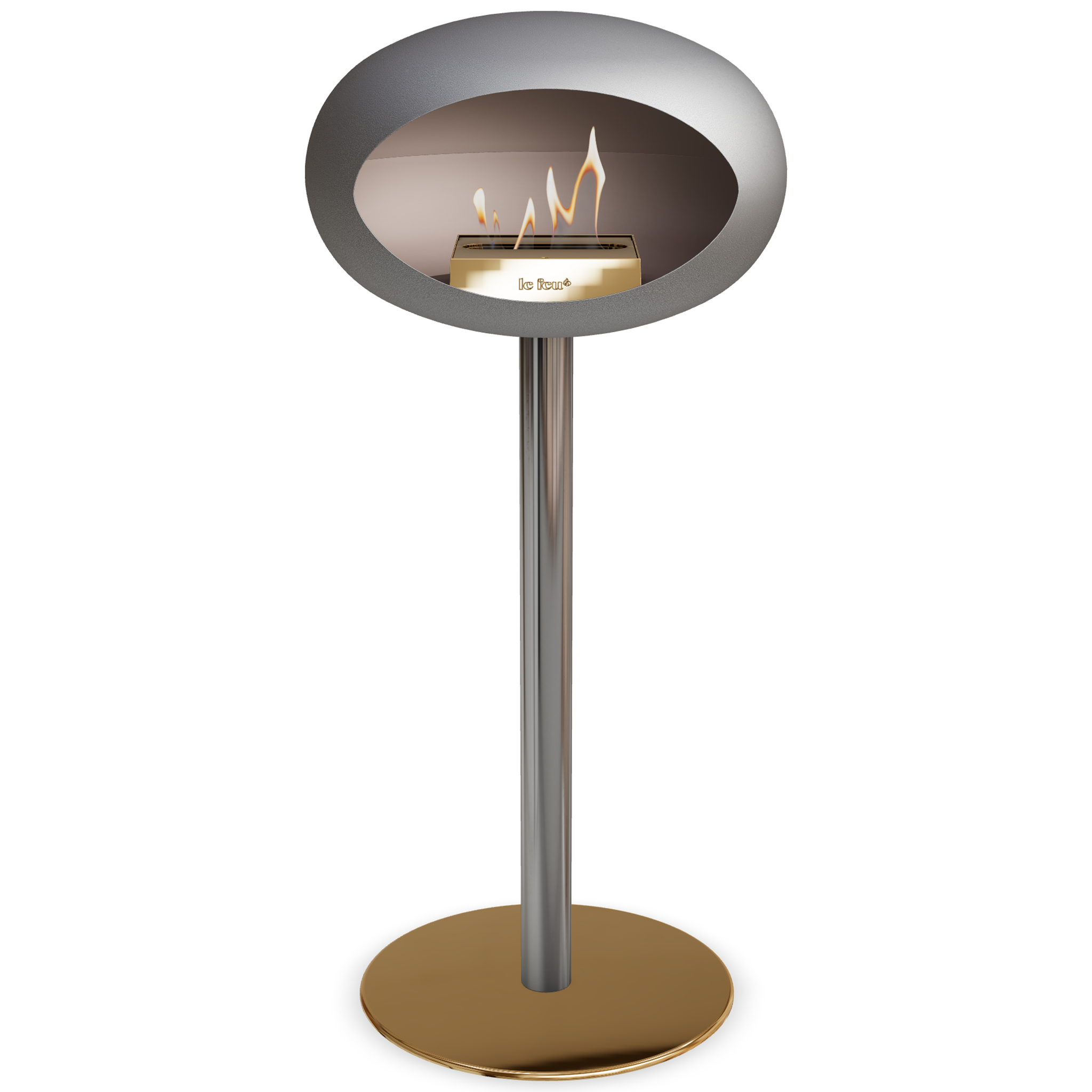 Ground Steel High Nickel Bio Fireplace
