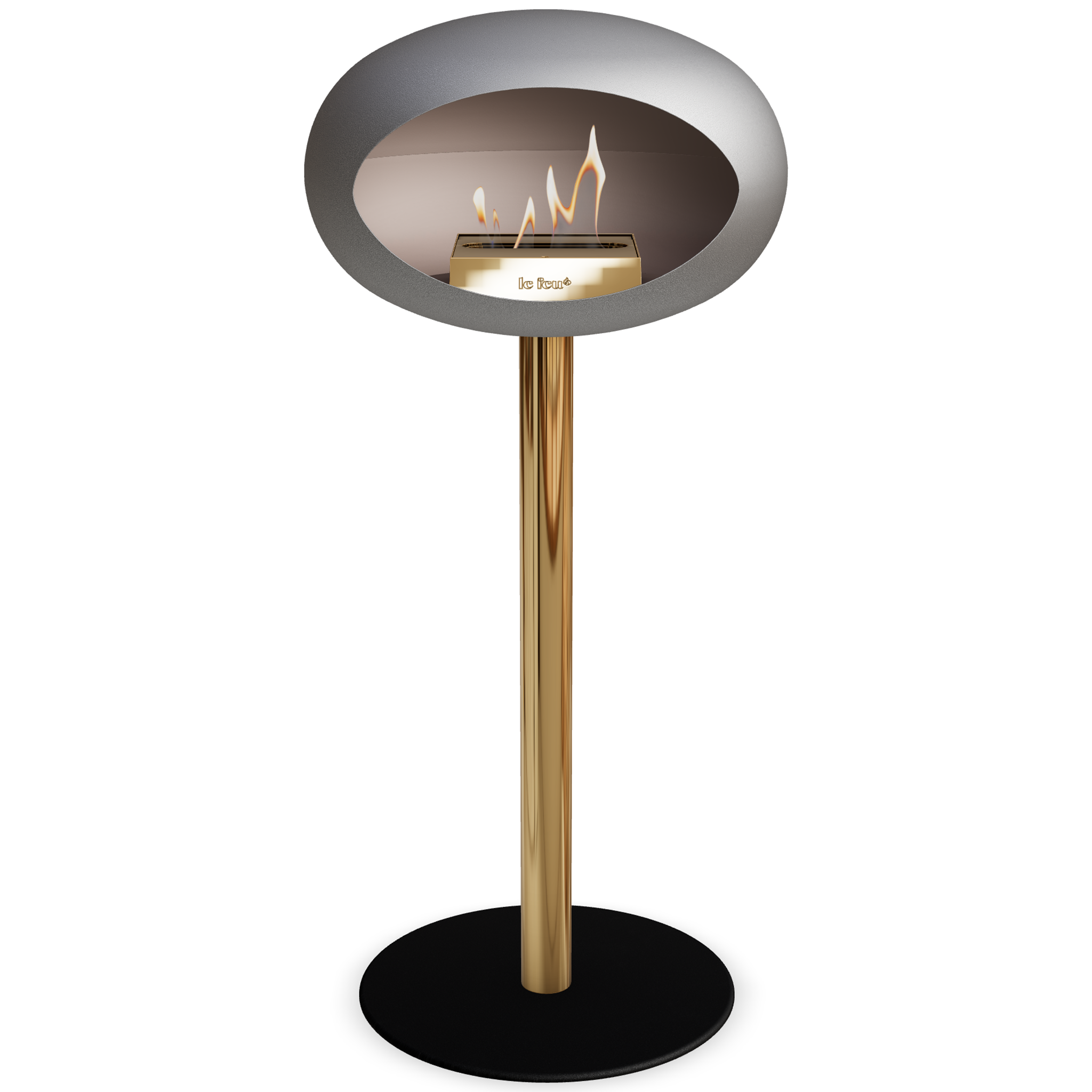 Ground Steel High Nickel Bio Fireplace