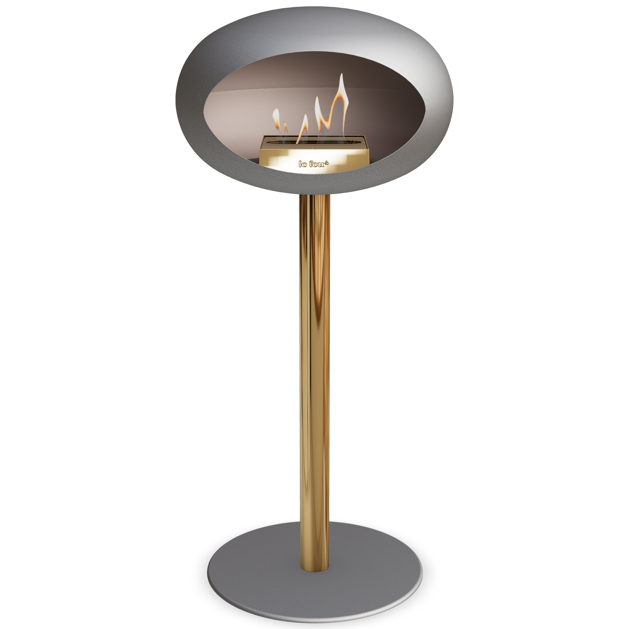 Ground Steel High Nickel Bio Fireplace